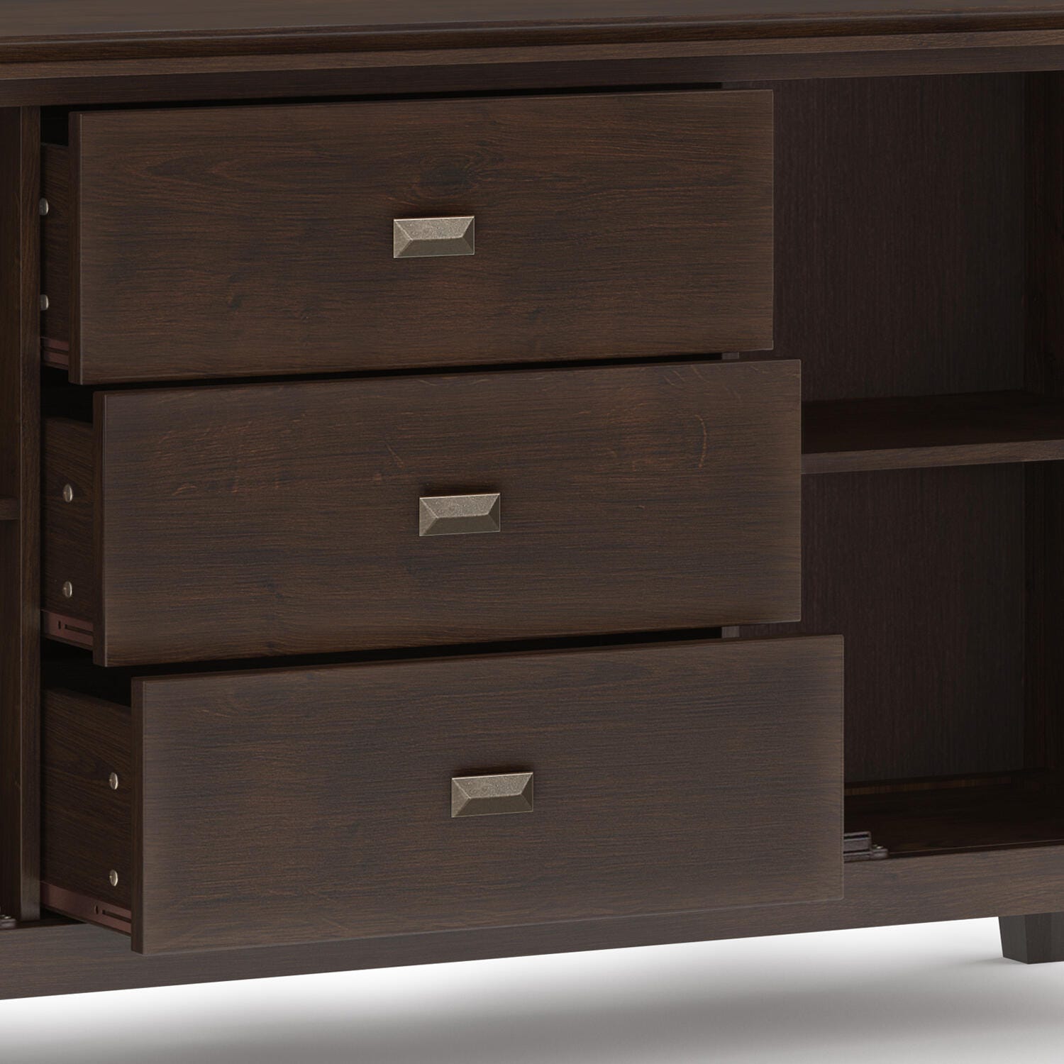 Simpli Home Artisan Sideboard Buffet, Walnut, large