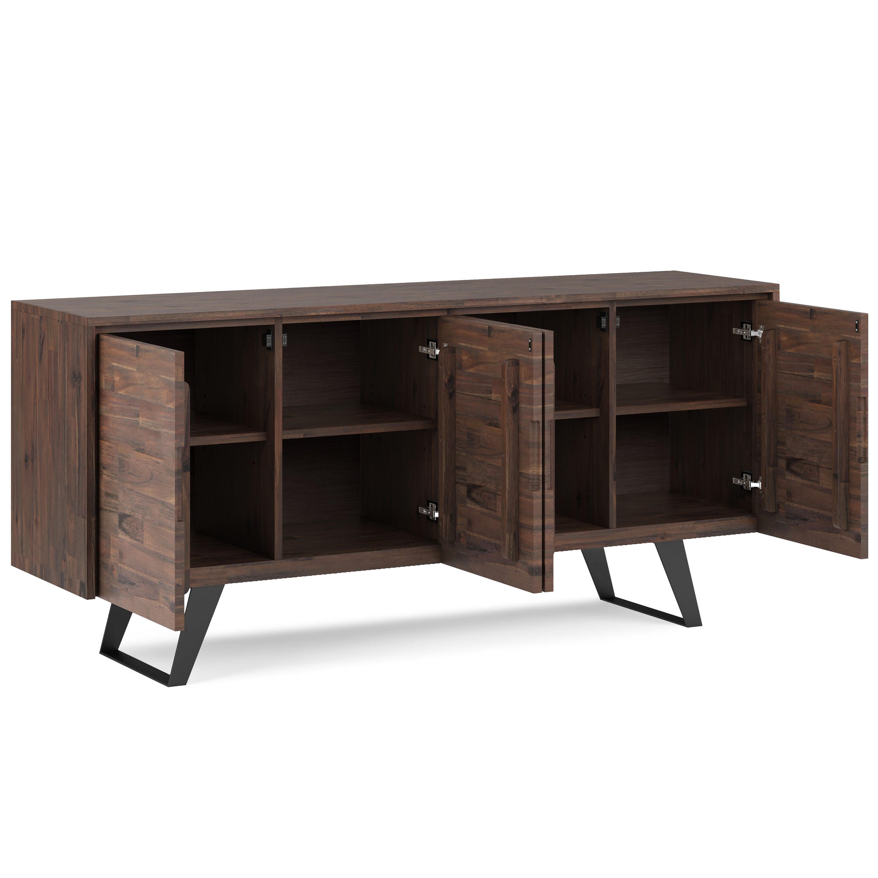 Simpli Home Lowry 4 Door Sideboard Buffet, , large