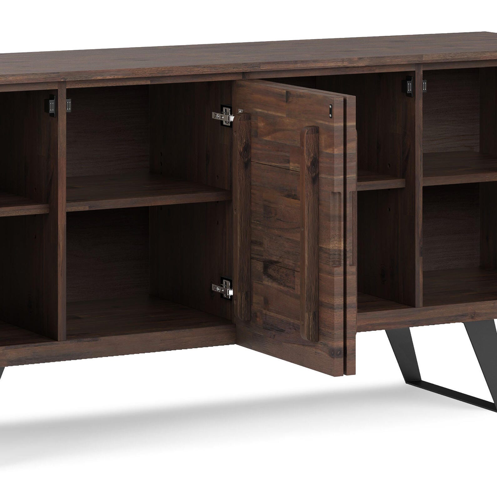 Simpli Home Lowry 4 Door Sideboard Buffet, , large