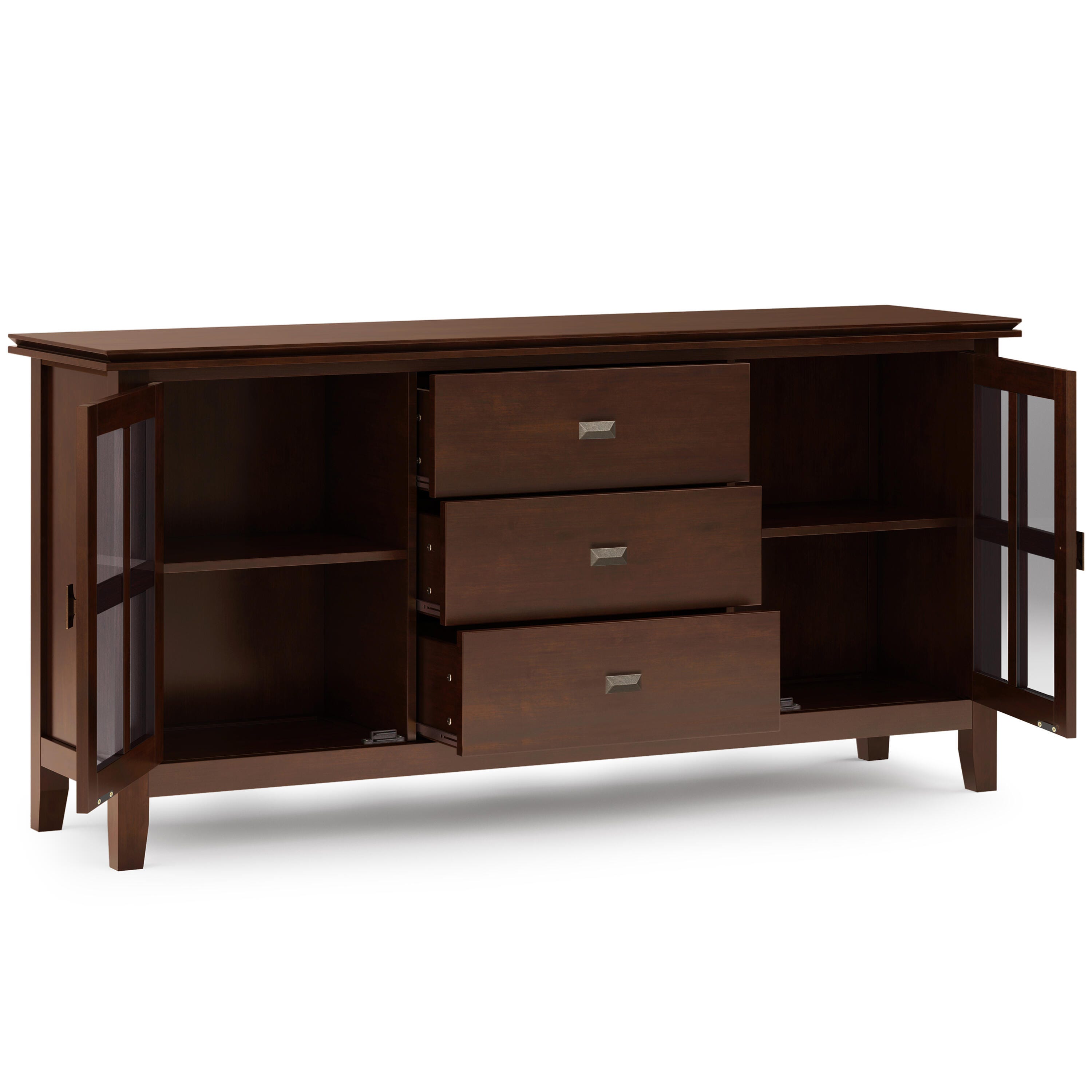 Simpli Home Artisan Sideboard Buffet, Brown, large