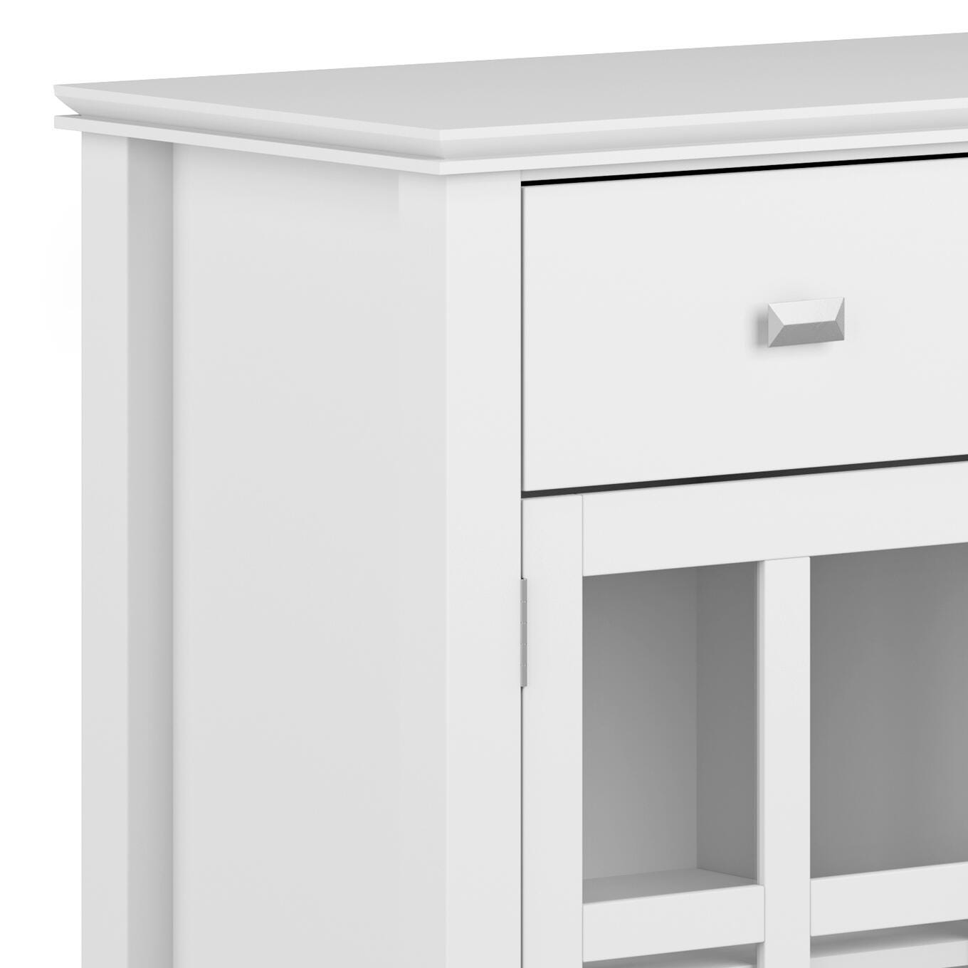 Simpli Home Artisan Sideboard Buffet Credenza, White, large