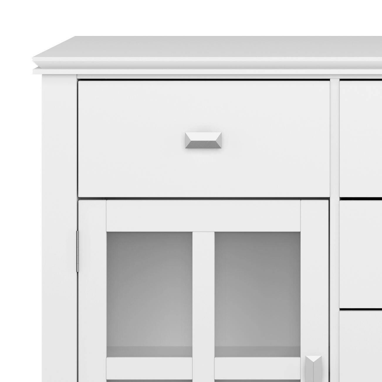 Simpli Home Artisan Sideboard Buffet Credenza, White, large