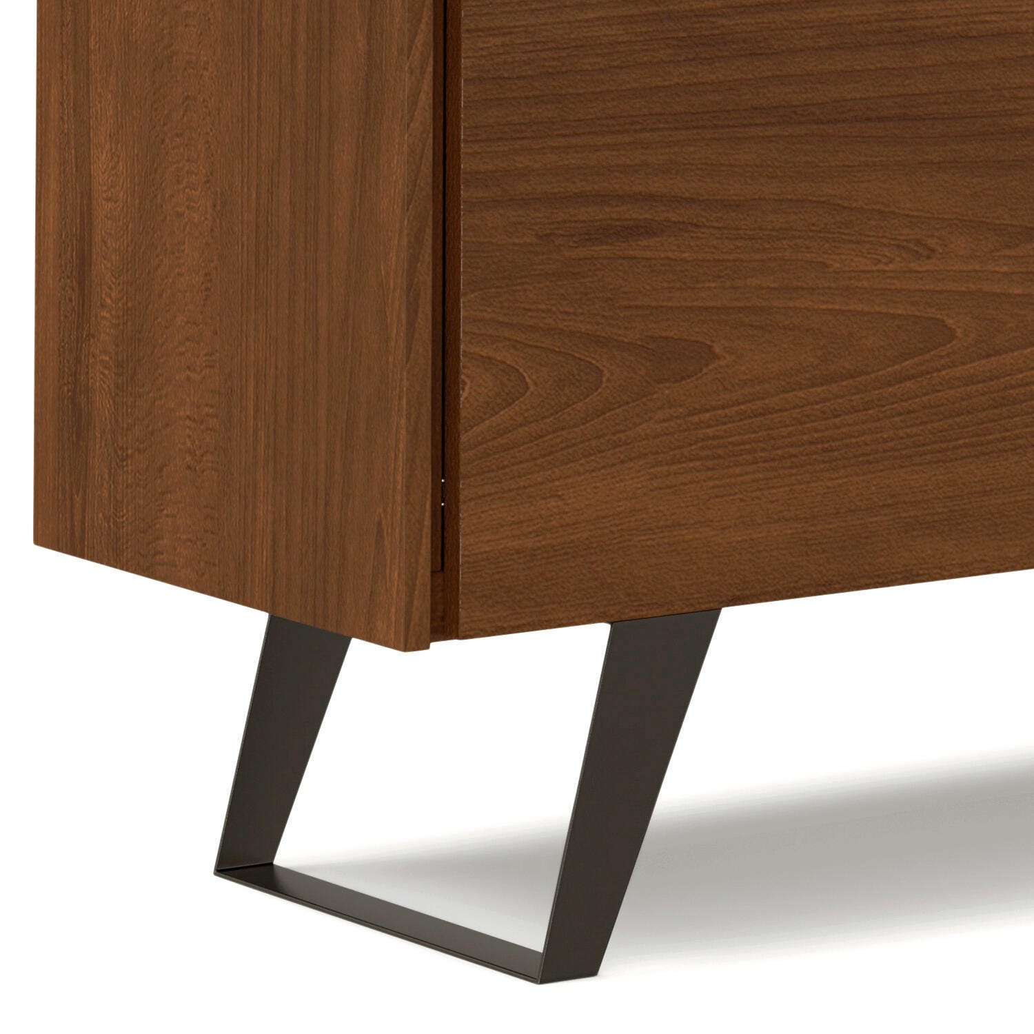 Simpli Home Lowry Sideboard Buffet, Walnut, large