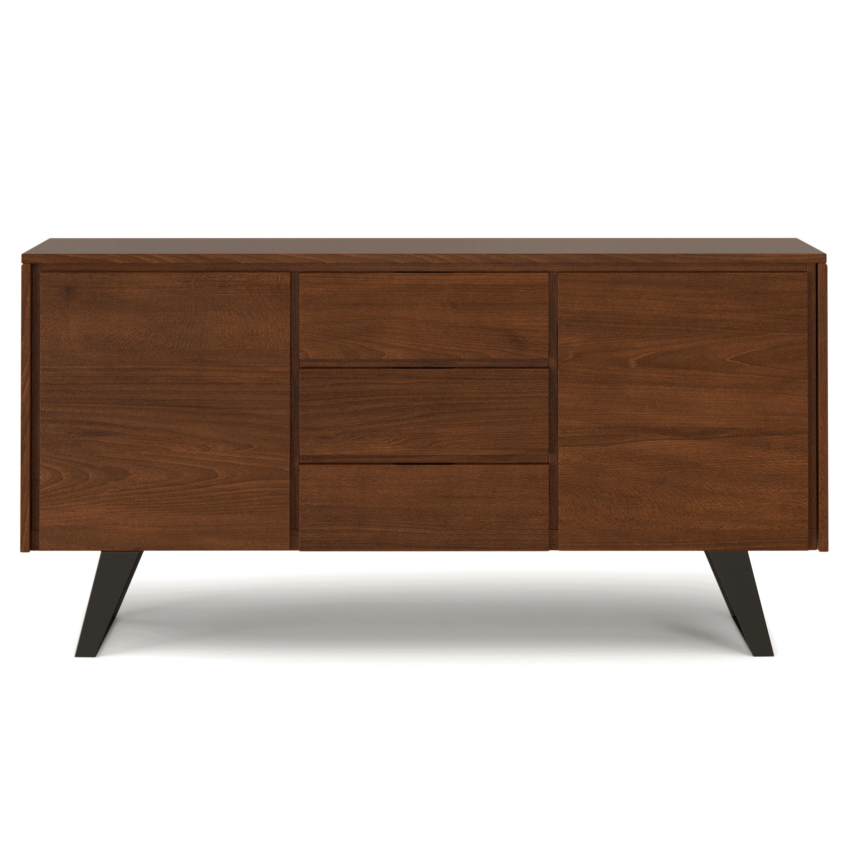 Simpli Home Lowry Sideboard Buffet, Walnut, large