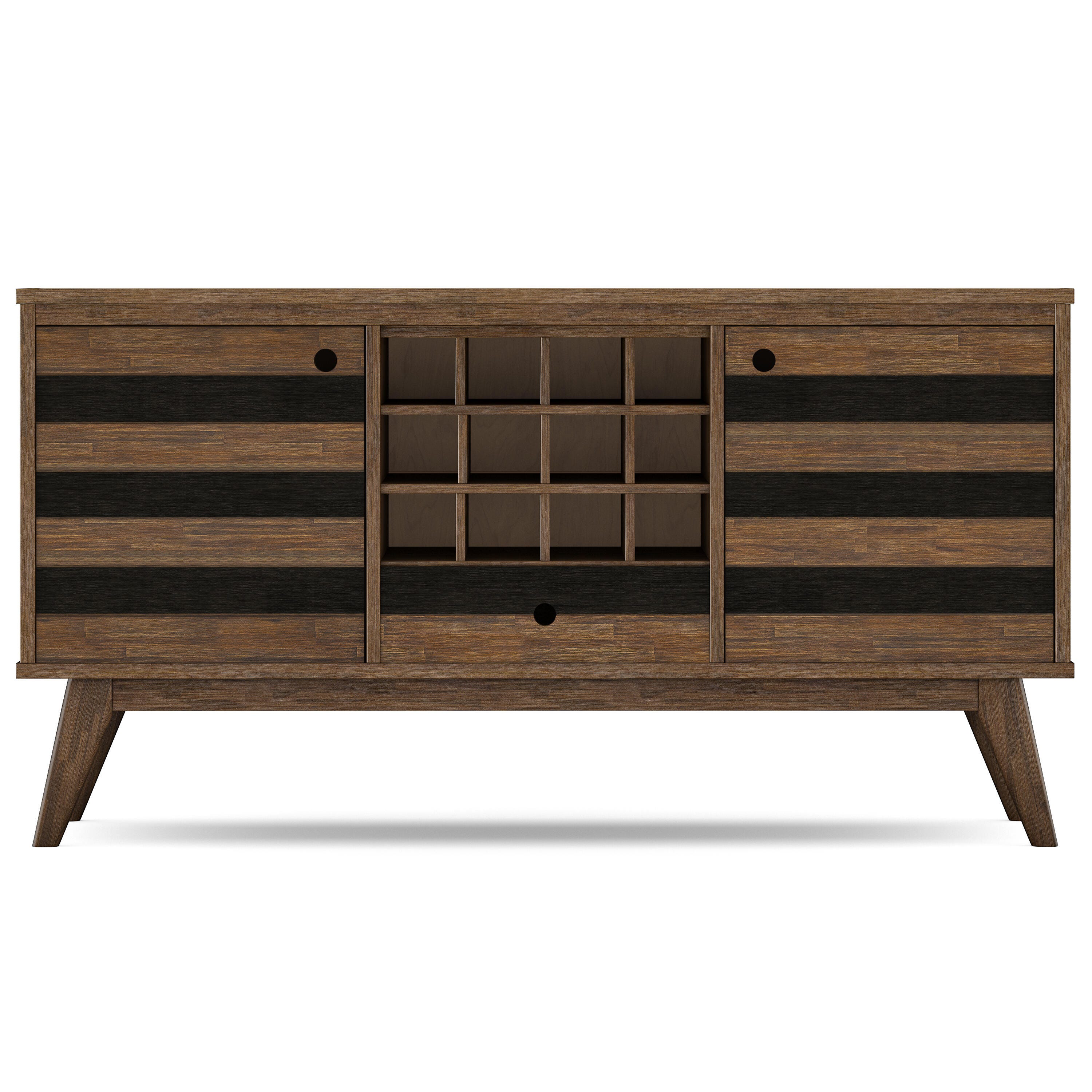 Simpli Home Clarkson Sideboard with Wine Storage, , large