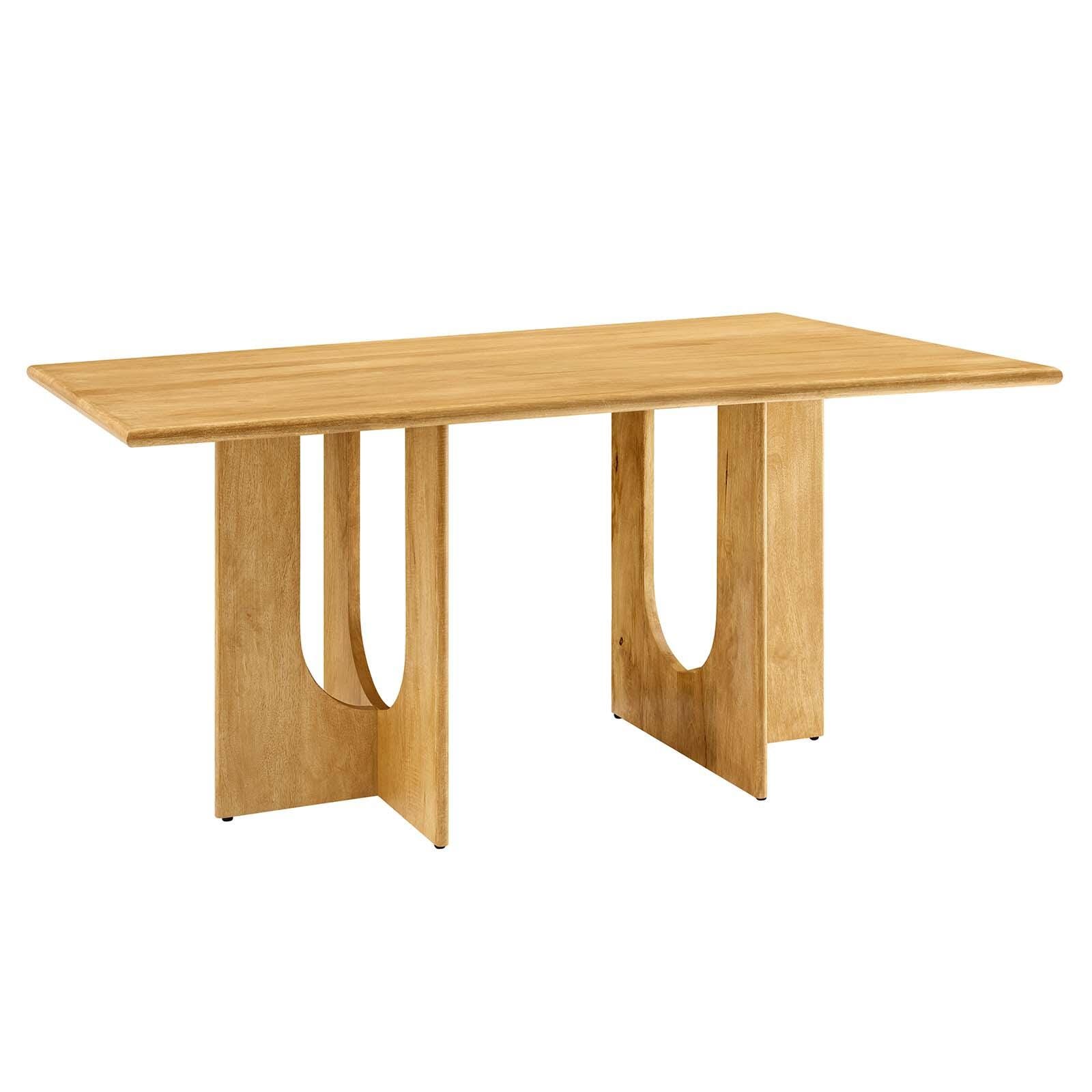 Rivian Rectangular 70" Wood Dining Table, Oak, large
