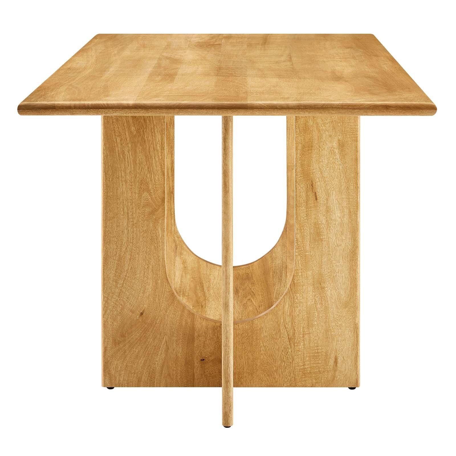 Rivian Rectangular 70" Wood Dining Table, Oak, large