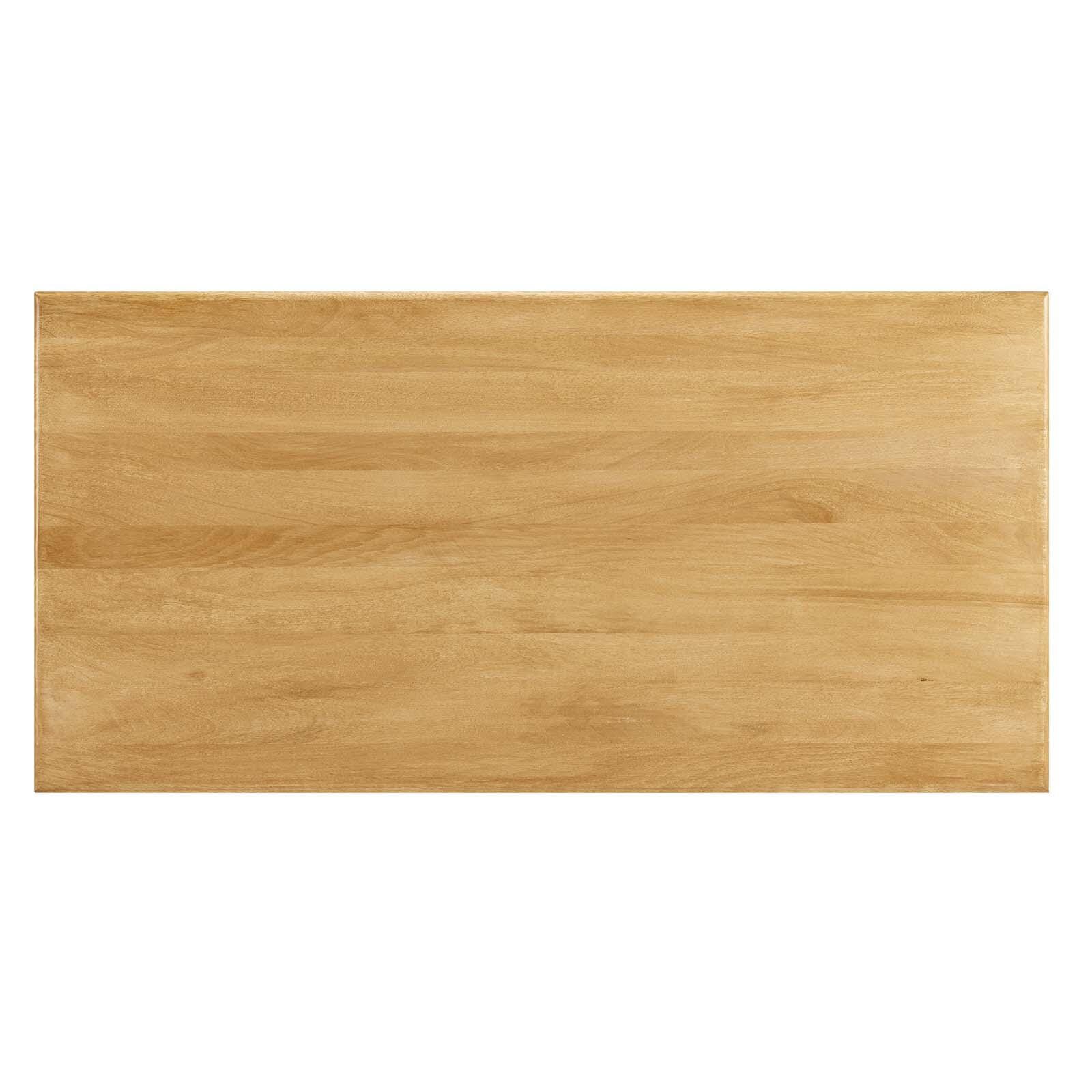 Rivian Rectangular 70" Wood Dining Table, Oak, large