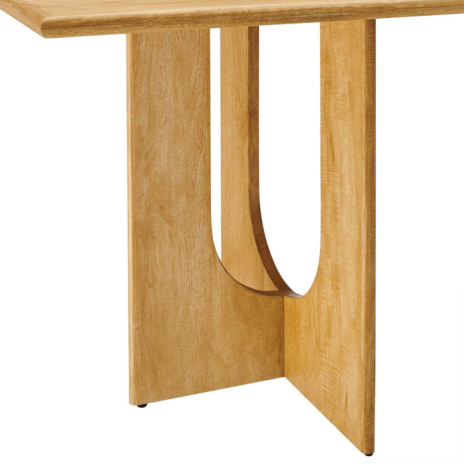 Rivian Rectangular 70" Wood Dining Table, Oak, large