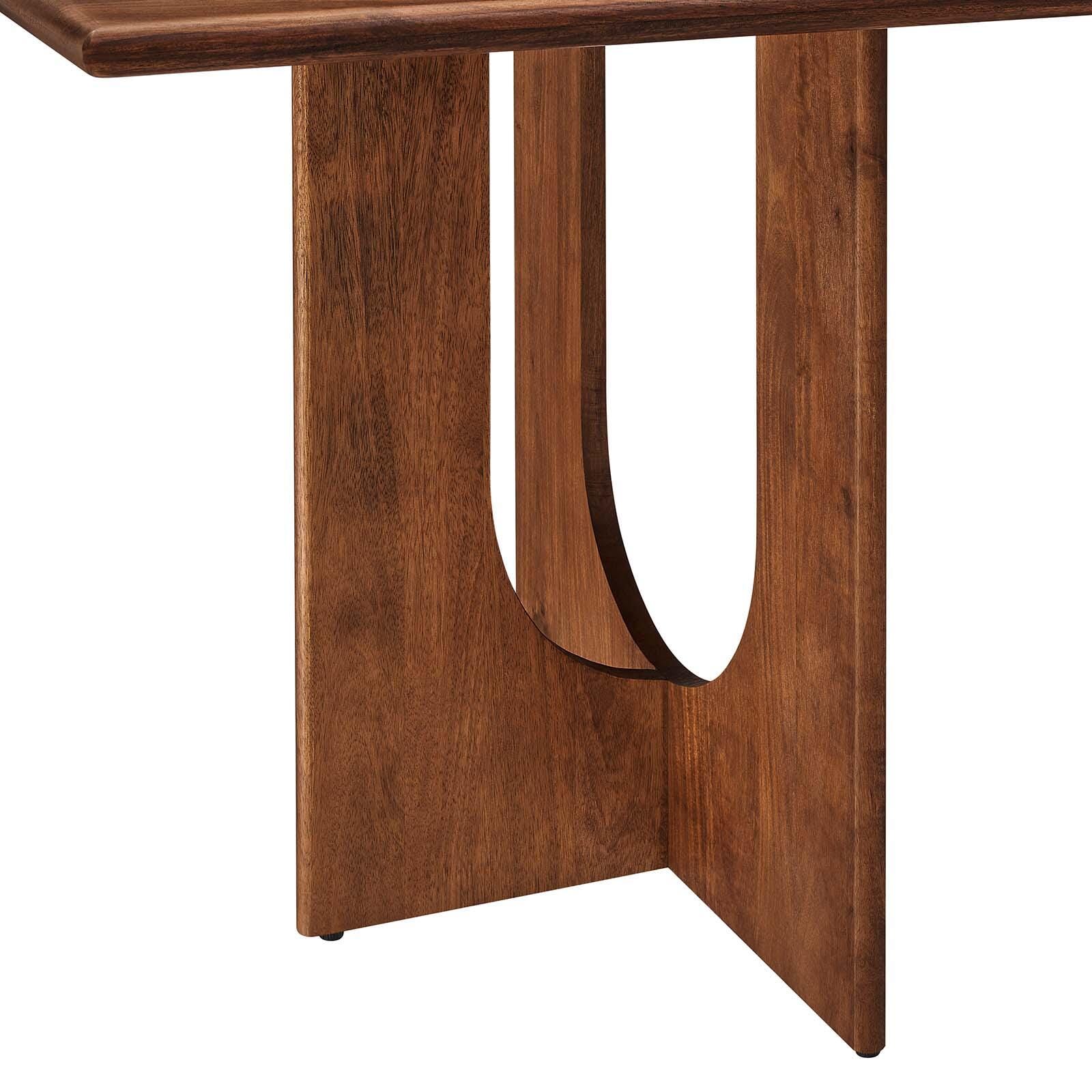 Rivian Rectangular 70" Wood Dining Table, Walnut, large