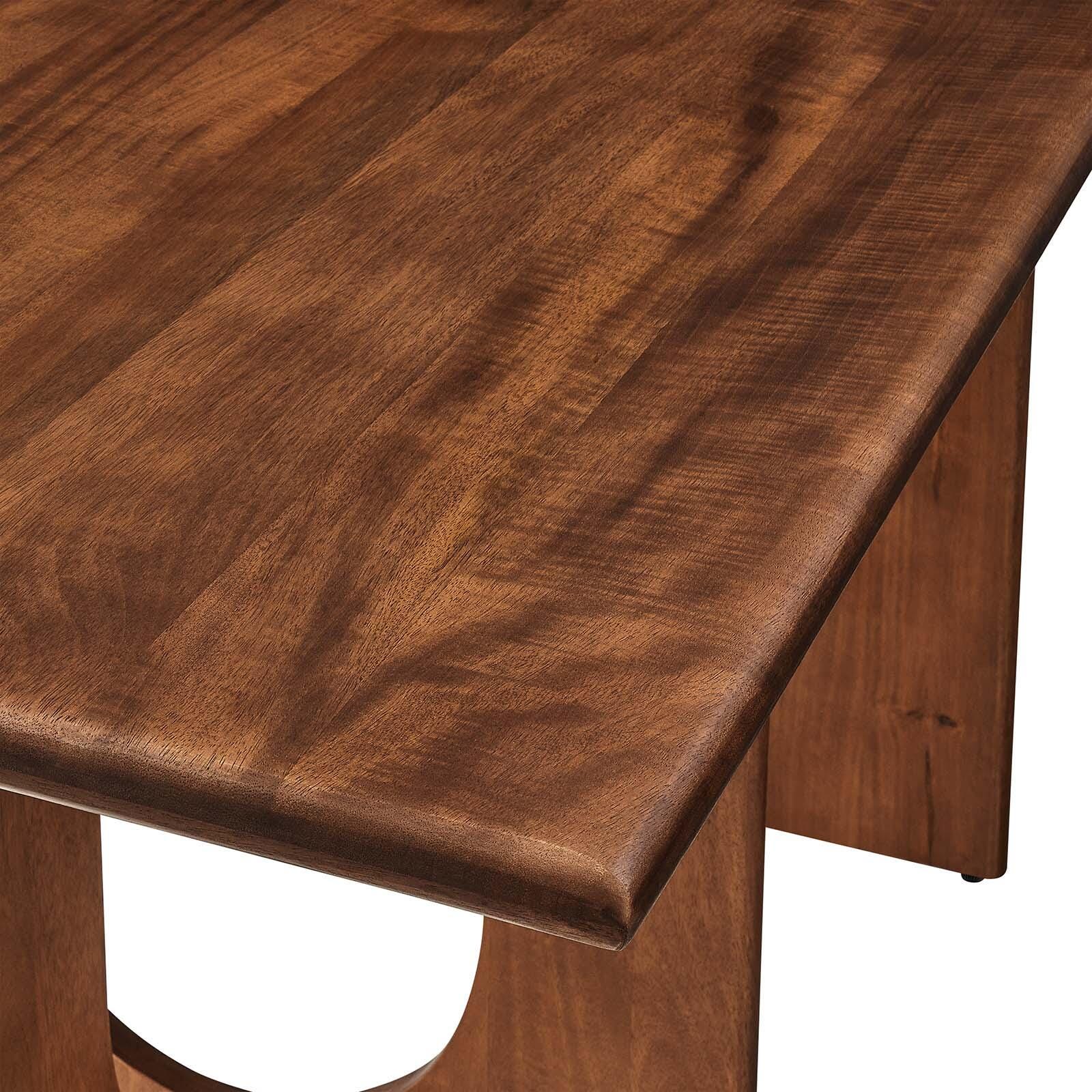 Rivian Rectangular 70" Wood Dining Table, Walnut, large
