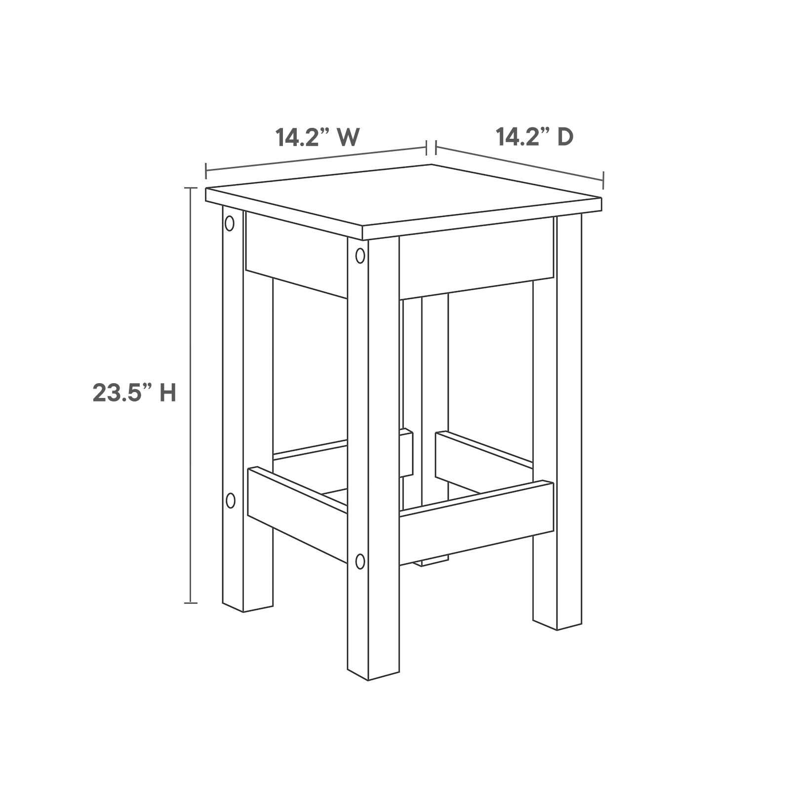 Galley 3-Piece Kitchen Island and Stool Set, , large