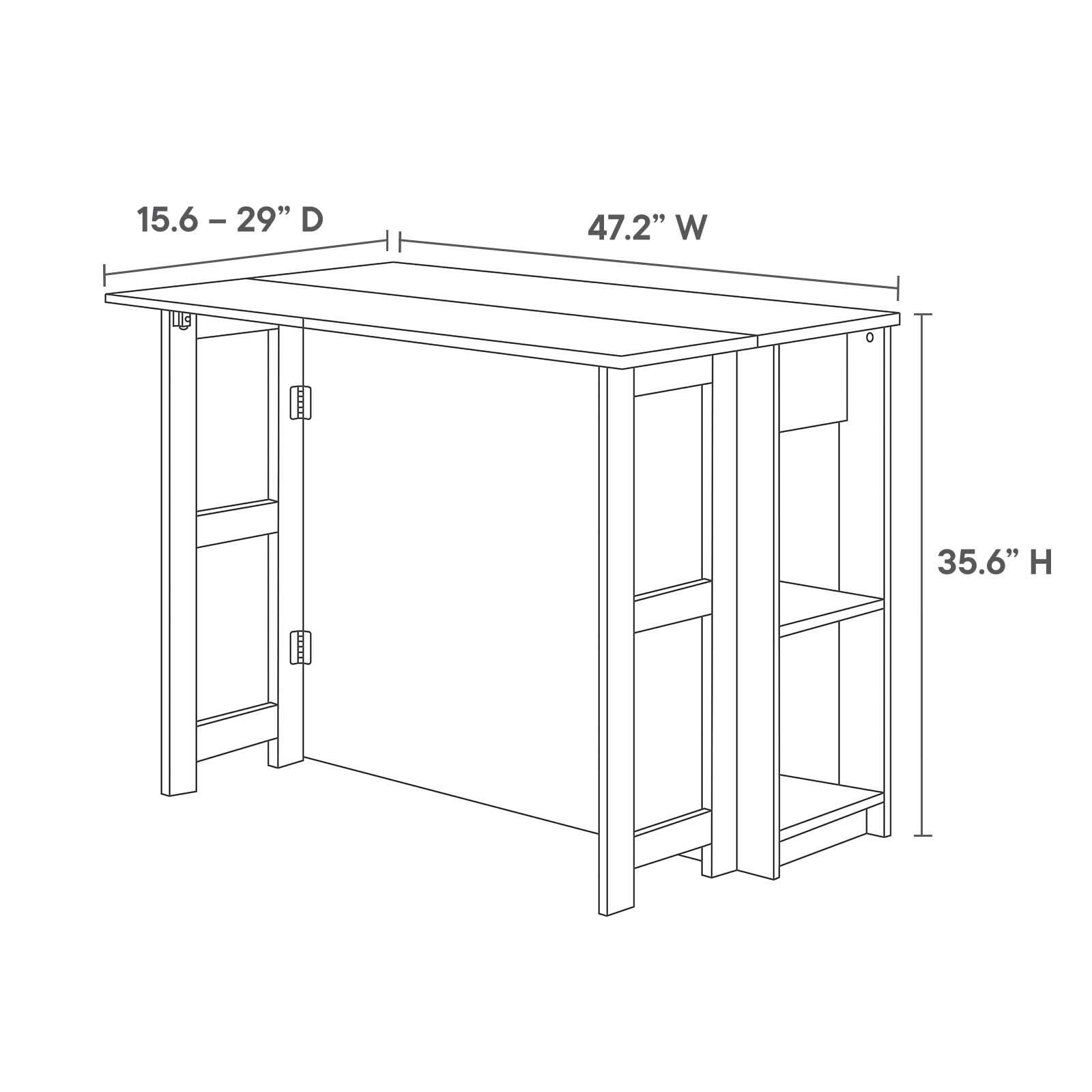 Meadowbrook 3-Piece Kitchen Island and Stool Set, , large