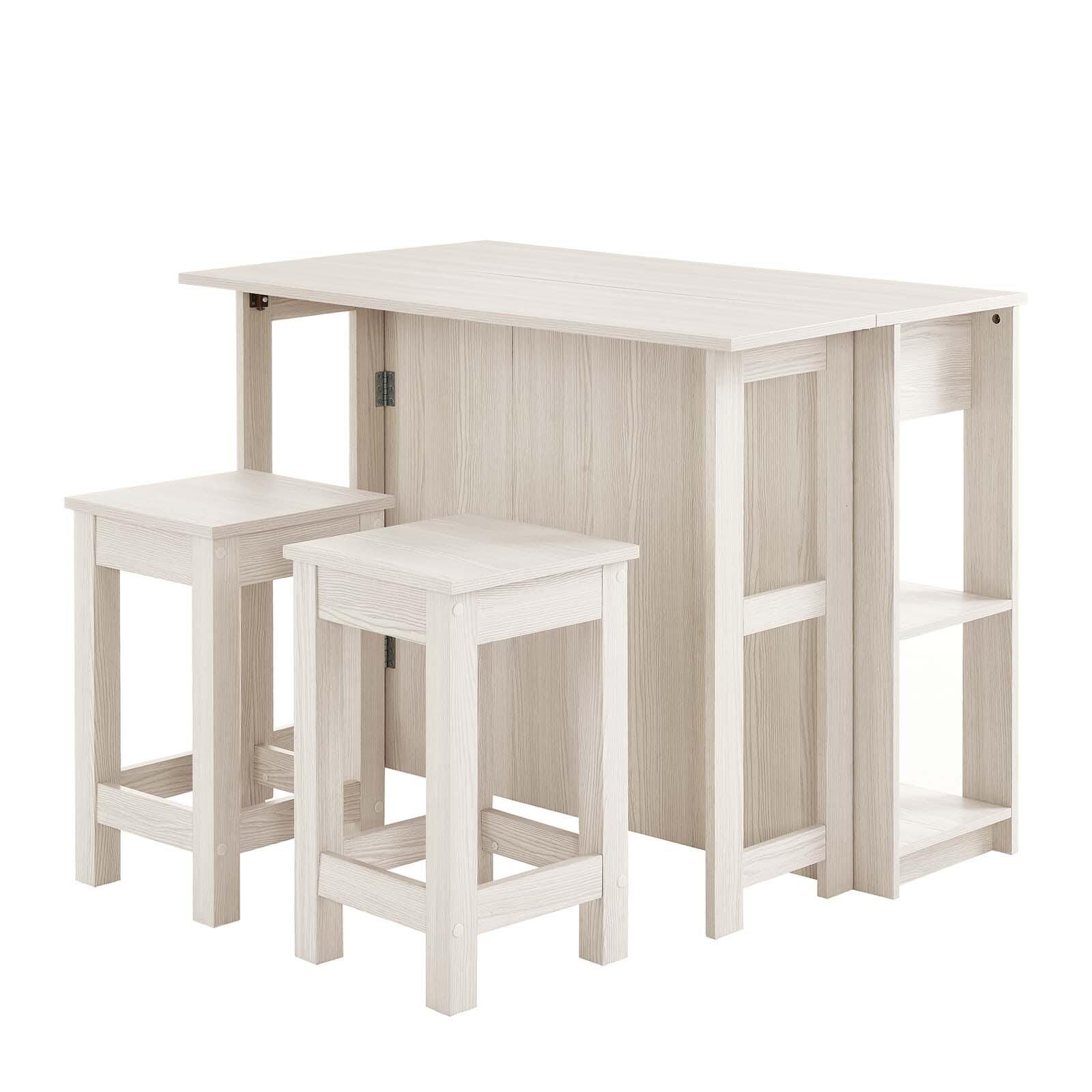 Meadowbrook 3-Piece Kitchen Island and Stool Set, , large