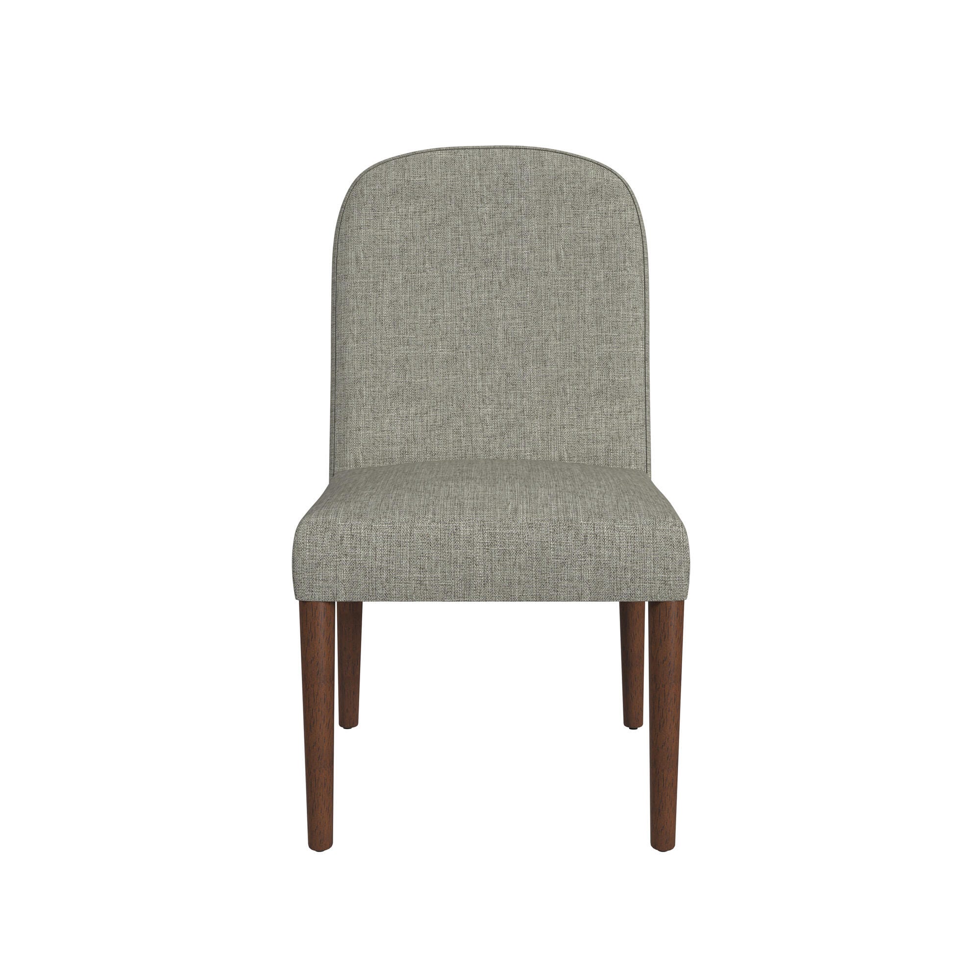Kinfine USA Inc. HomePop Rounded Back Upholstered Dining Chair, Gray, large