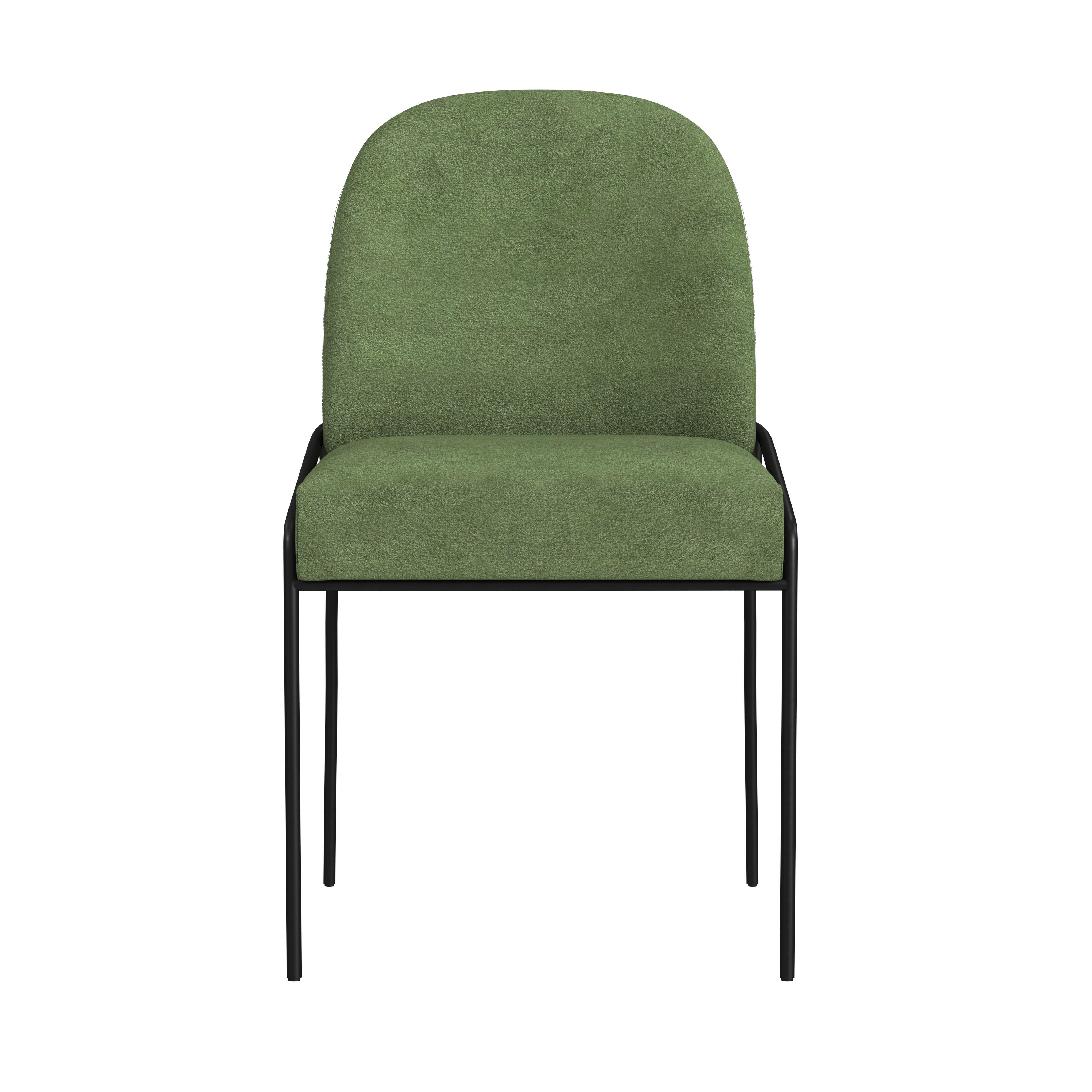 Kinfine USA Inc. HomePop Modern Dining Chair, Loden Green, large