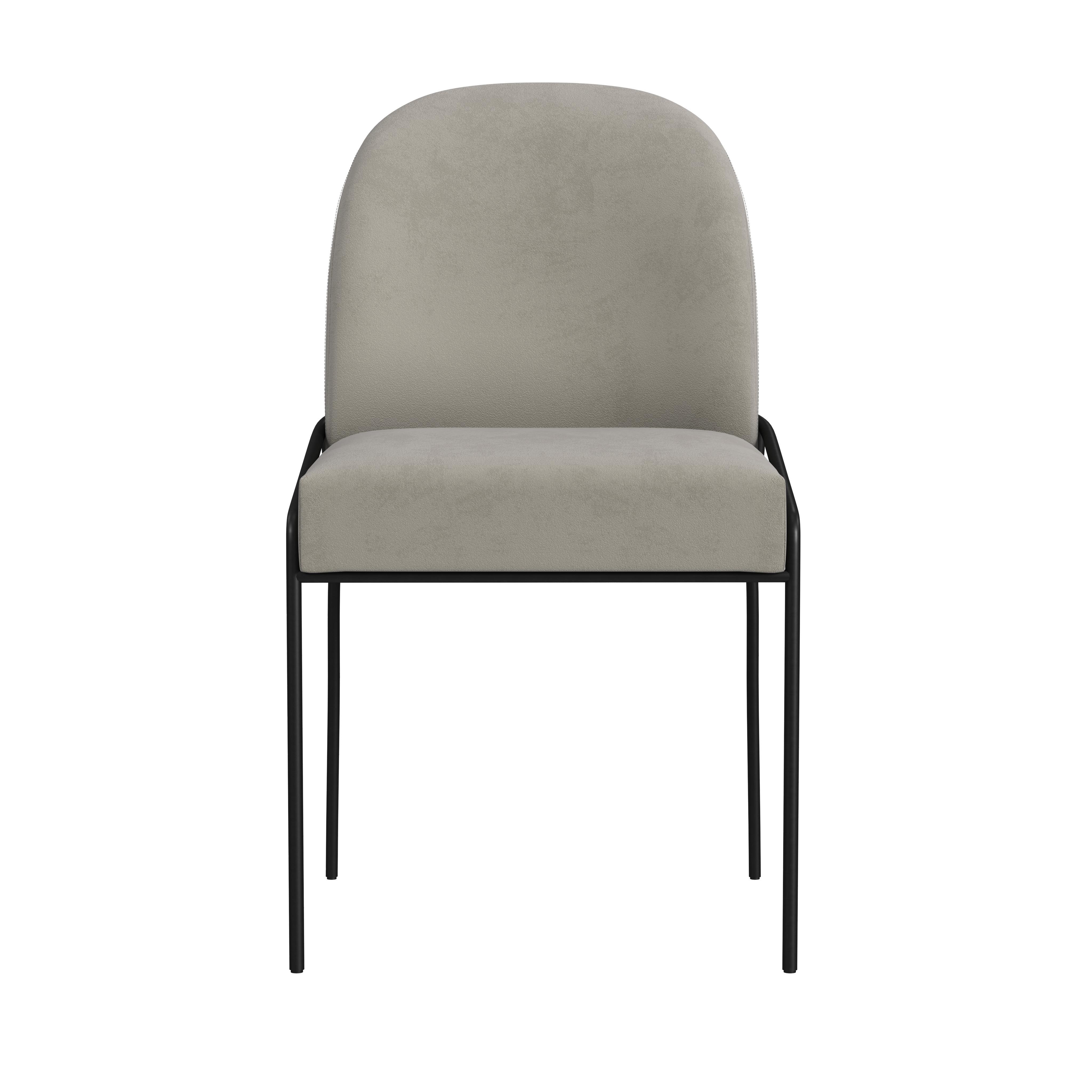 Kinfine USA Inc. HomePop Modern Dining Chair, Fawn, large