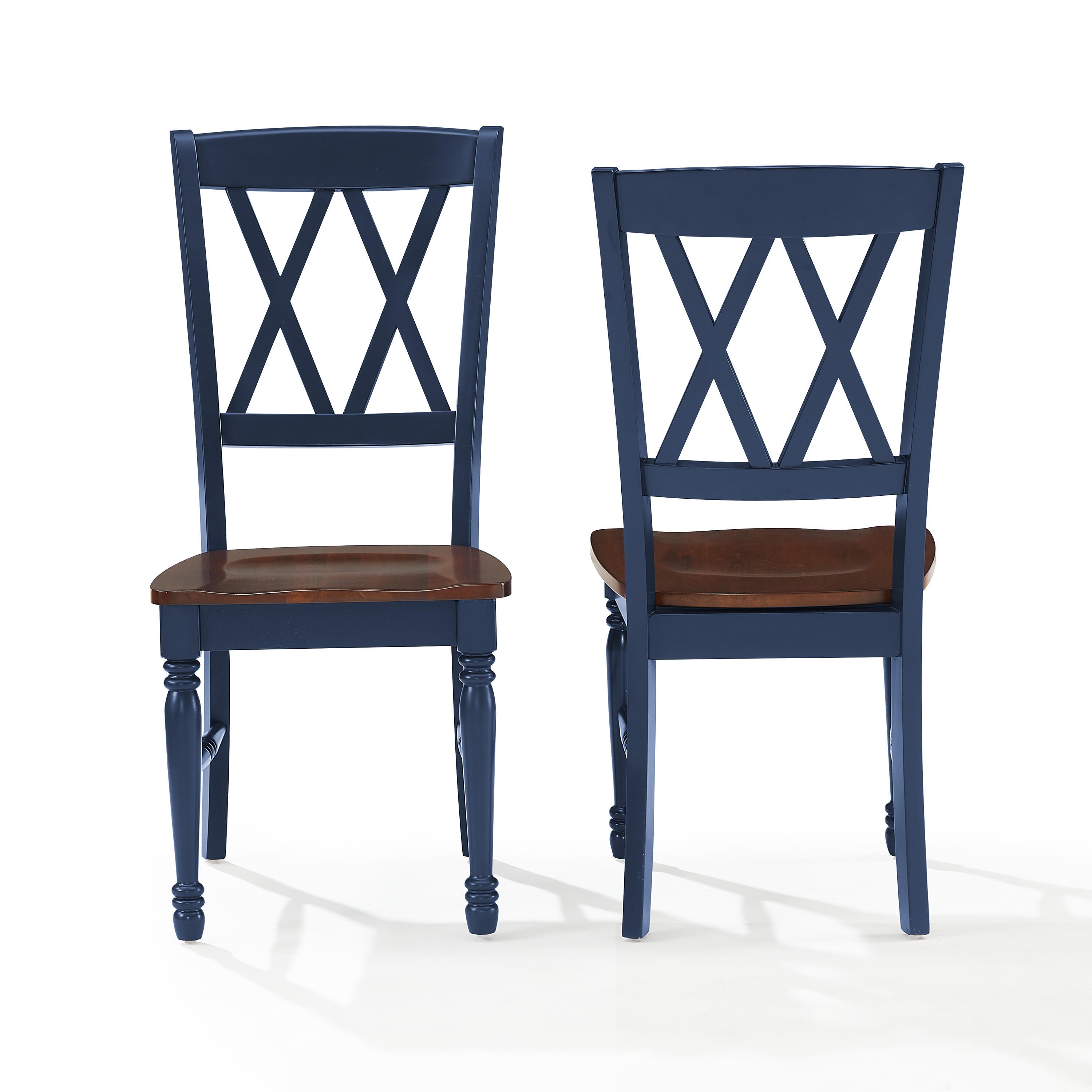 Crosley Furniture Shelby Dining Chair (Set of 2), Navy, large