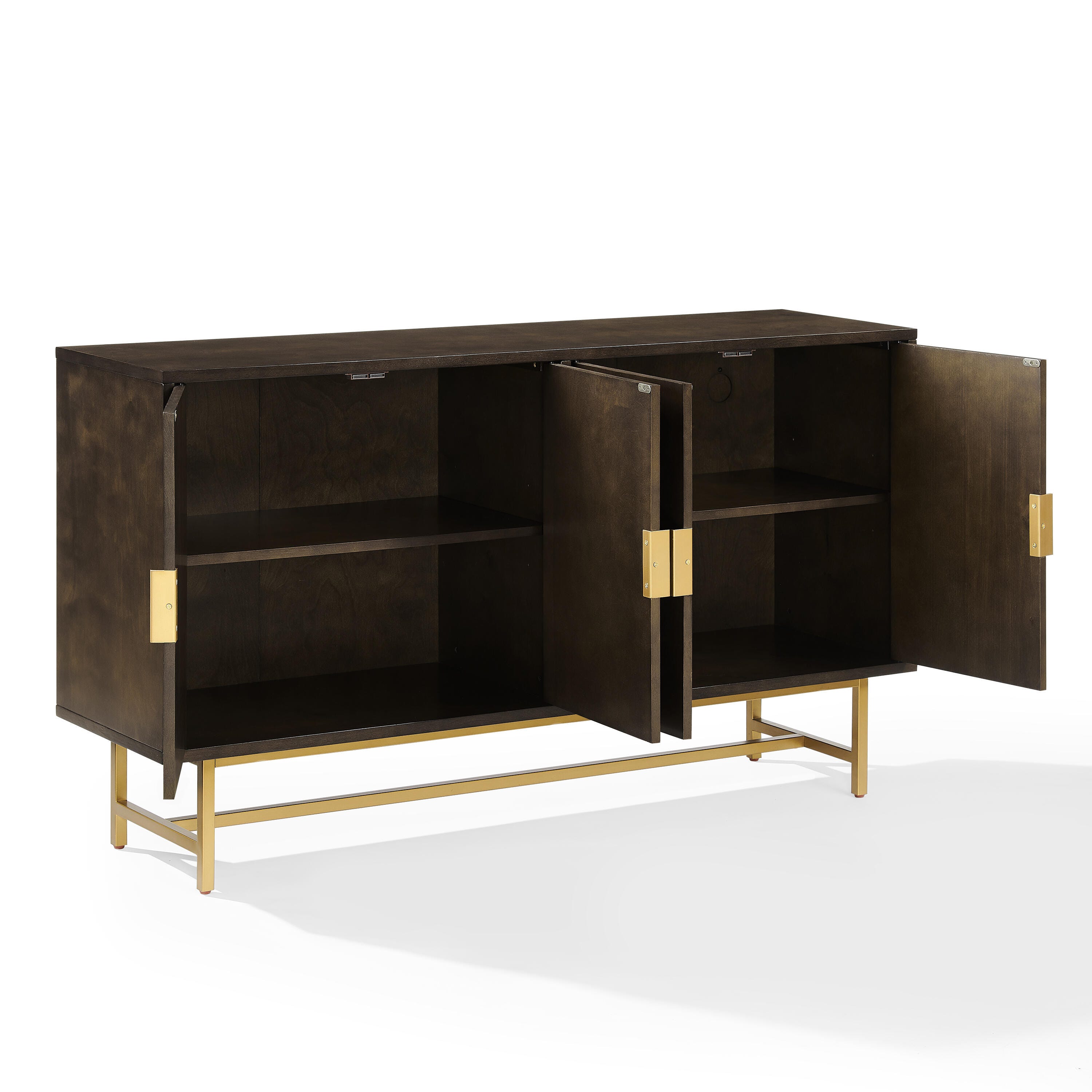 Crosley Furniture Blair Sideboard, Dark Brown, large