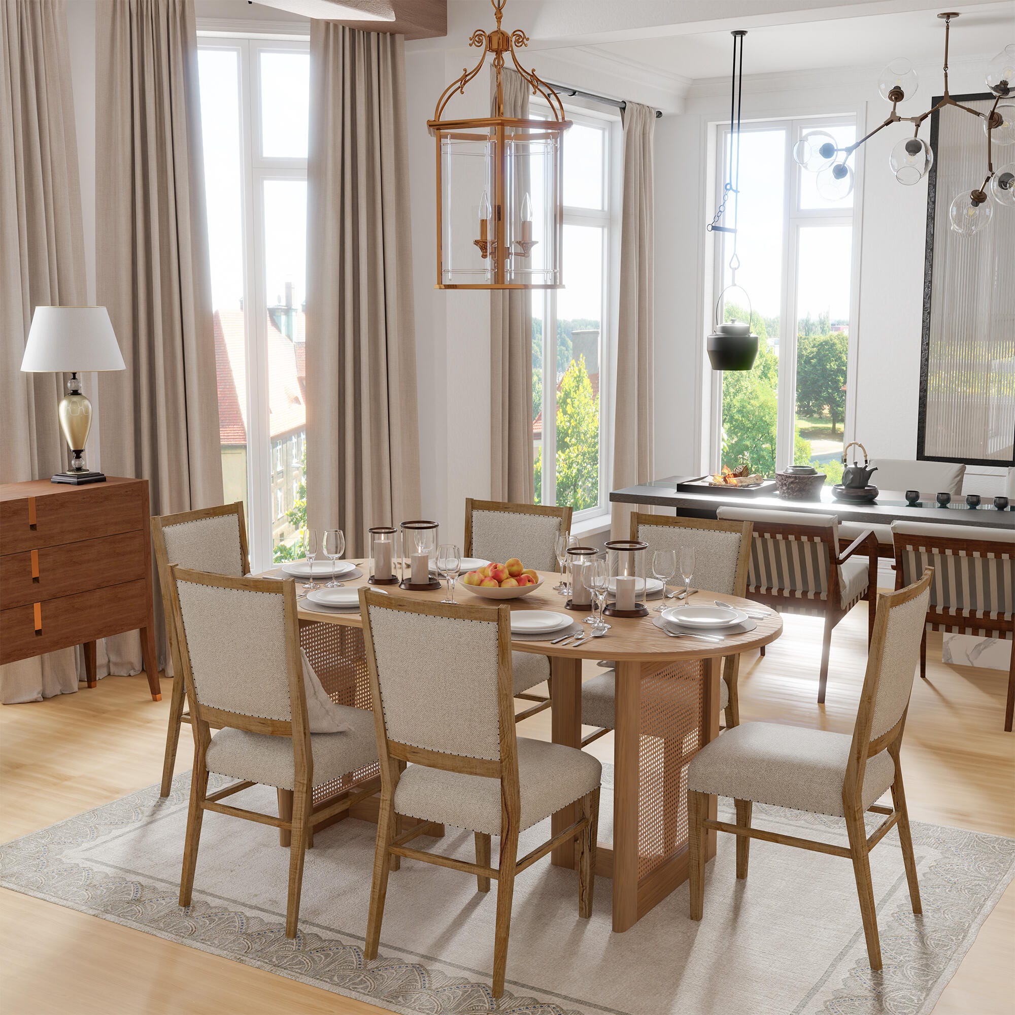 Neutypechic Ambience Dining Table, Oak, large
