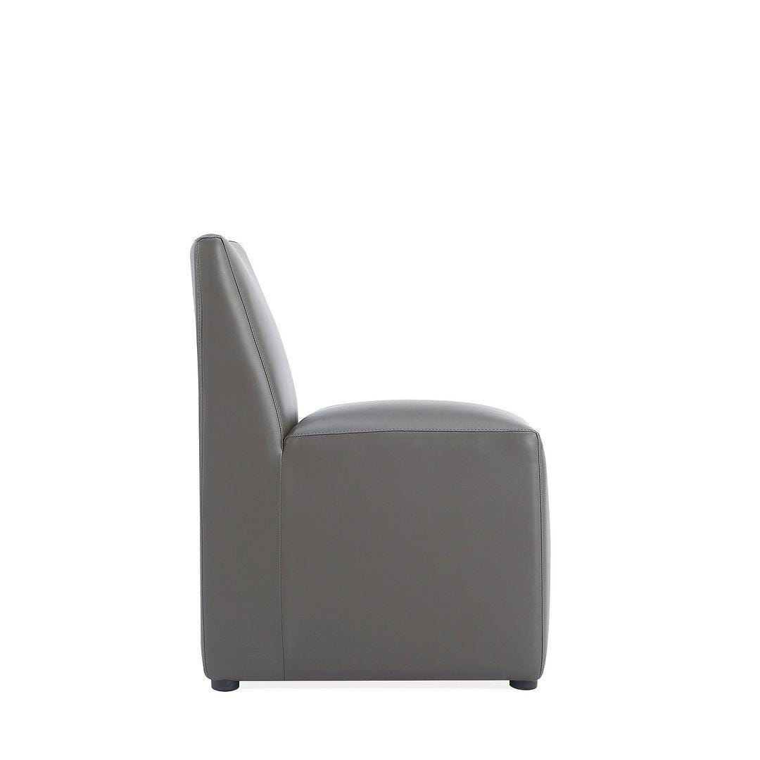 Manhattan Comfort Anna Dining Chair, Pewter, large