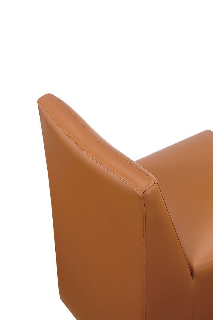 Manhattan Comfort Anna Dining Chair, Saddle, large
