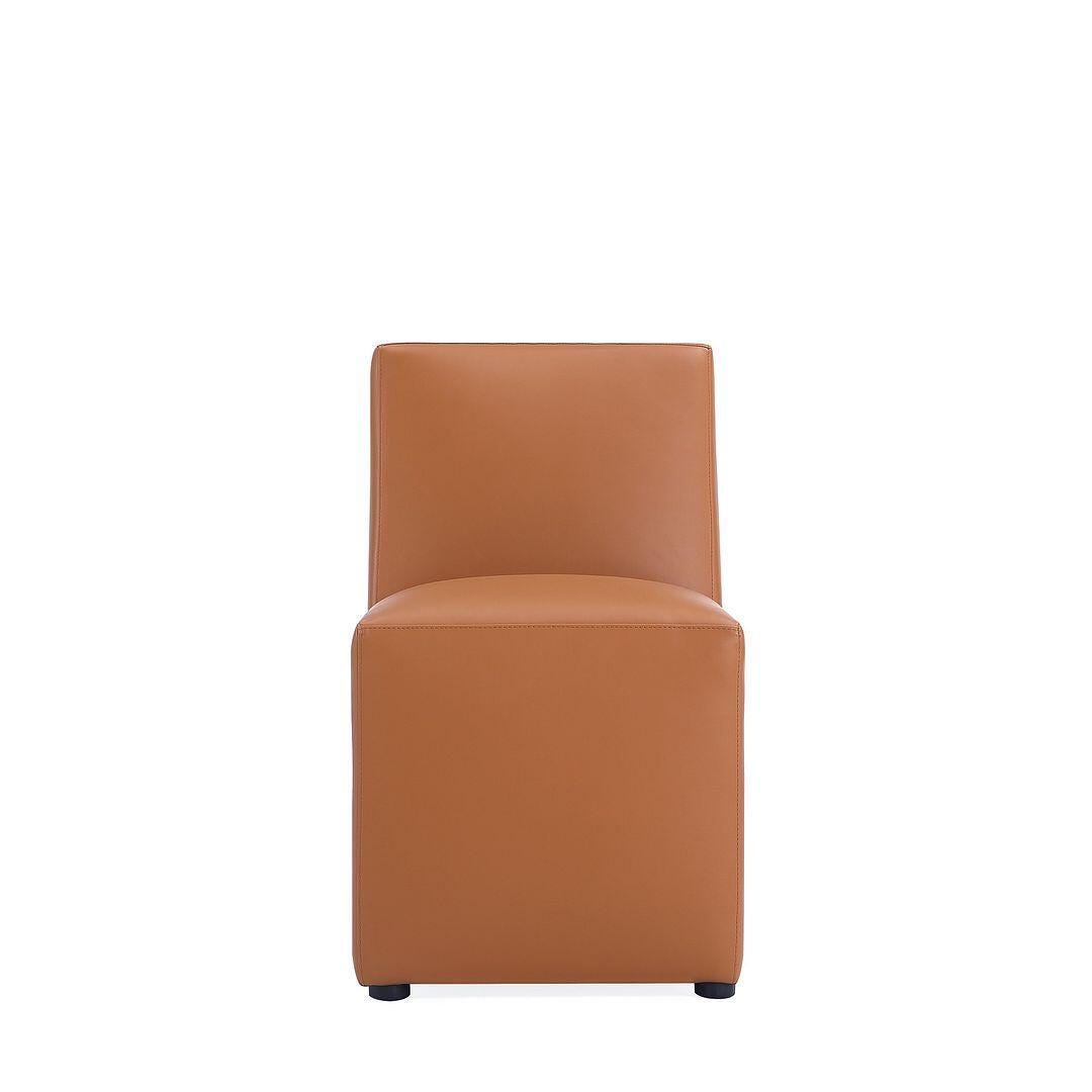 Manhattan Comfort Anna Dining Chair, Saddle, large