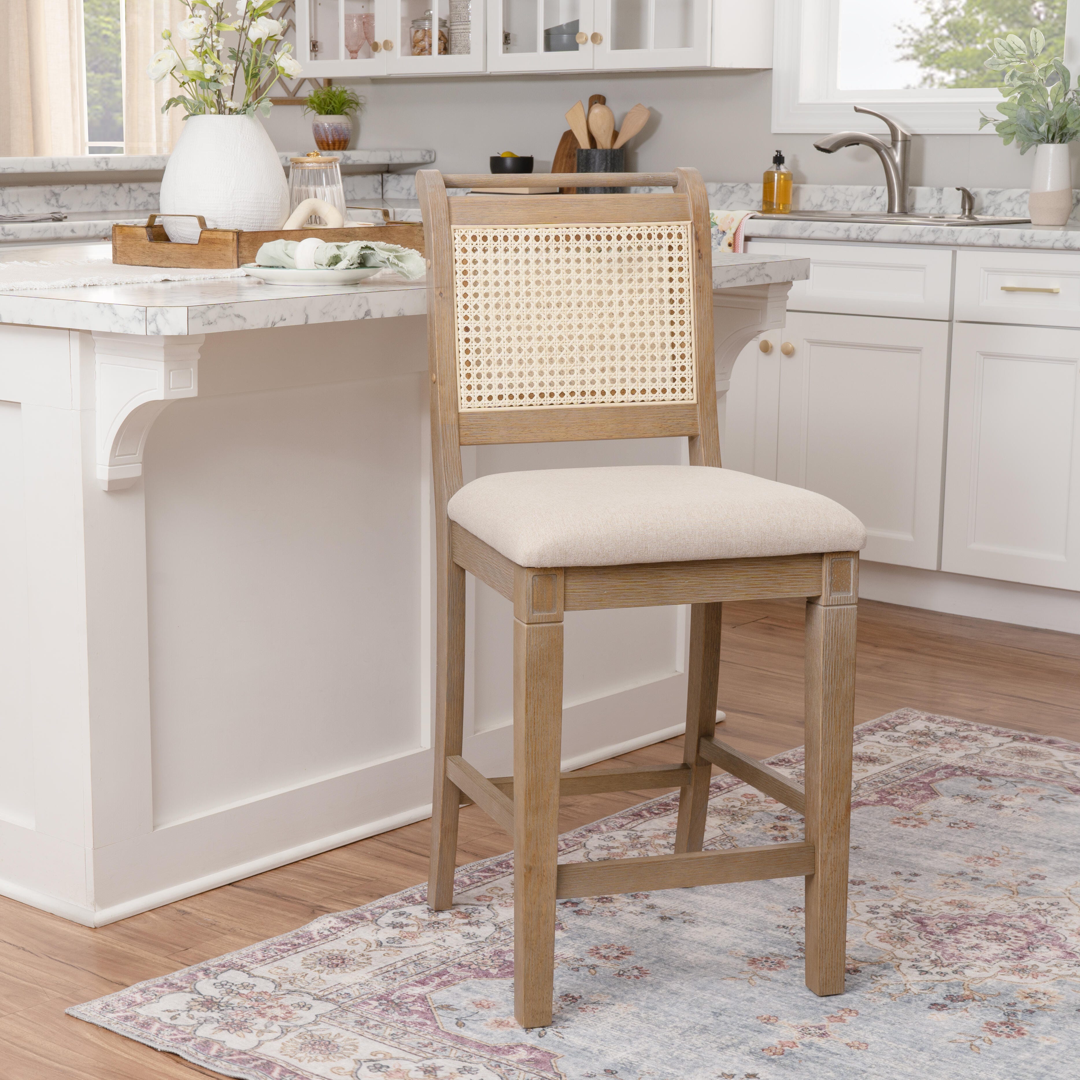 Linon Meri Counter Height Counter Stool, , large