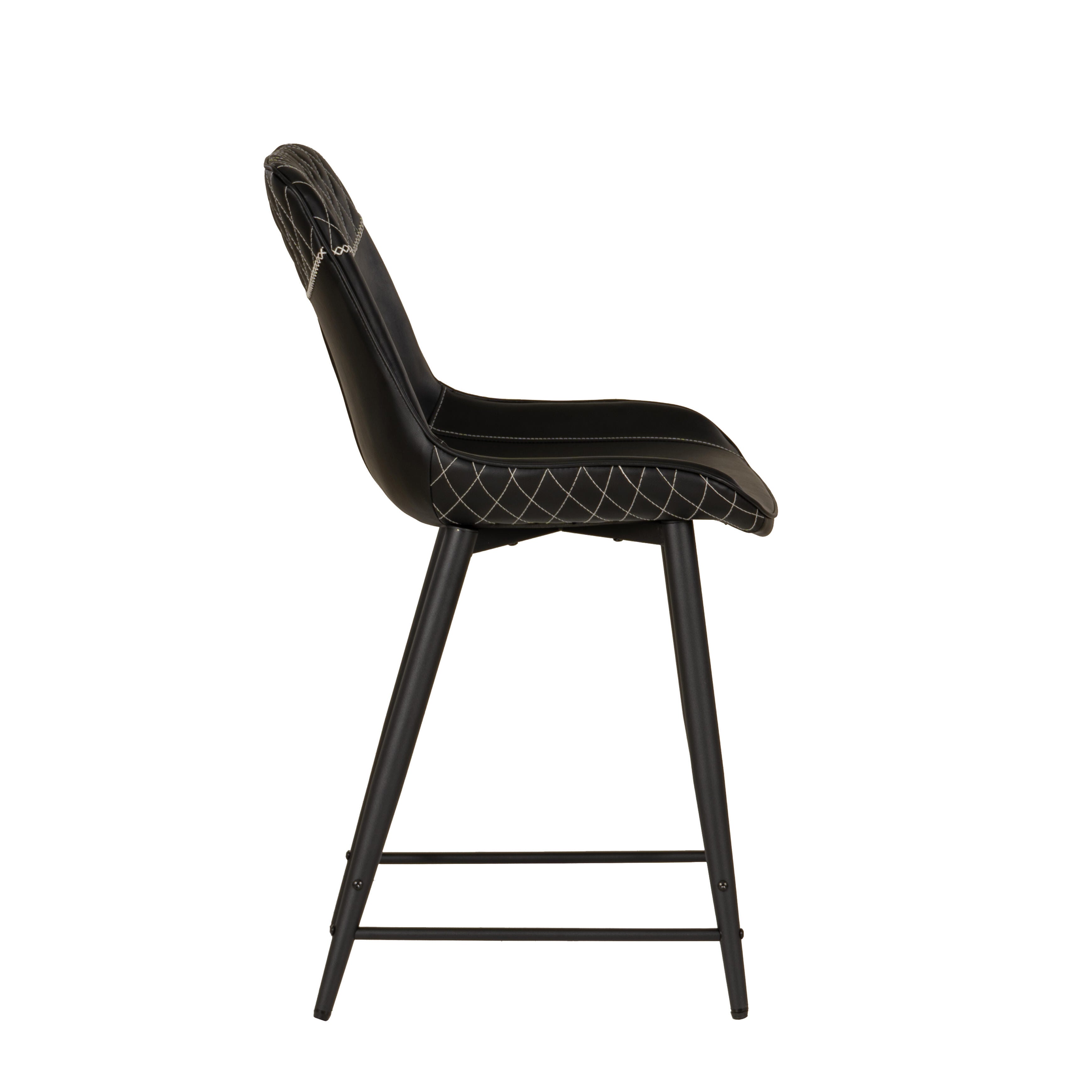 Linon Griffin Counter Height Bar Stool, Black, large
