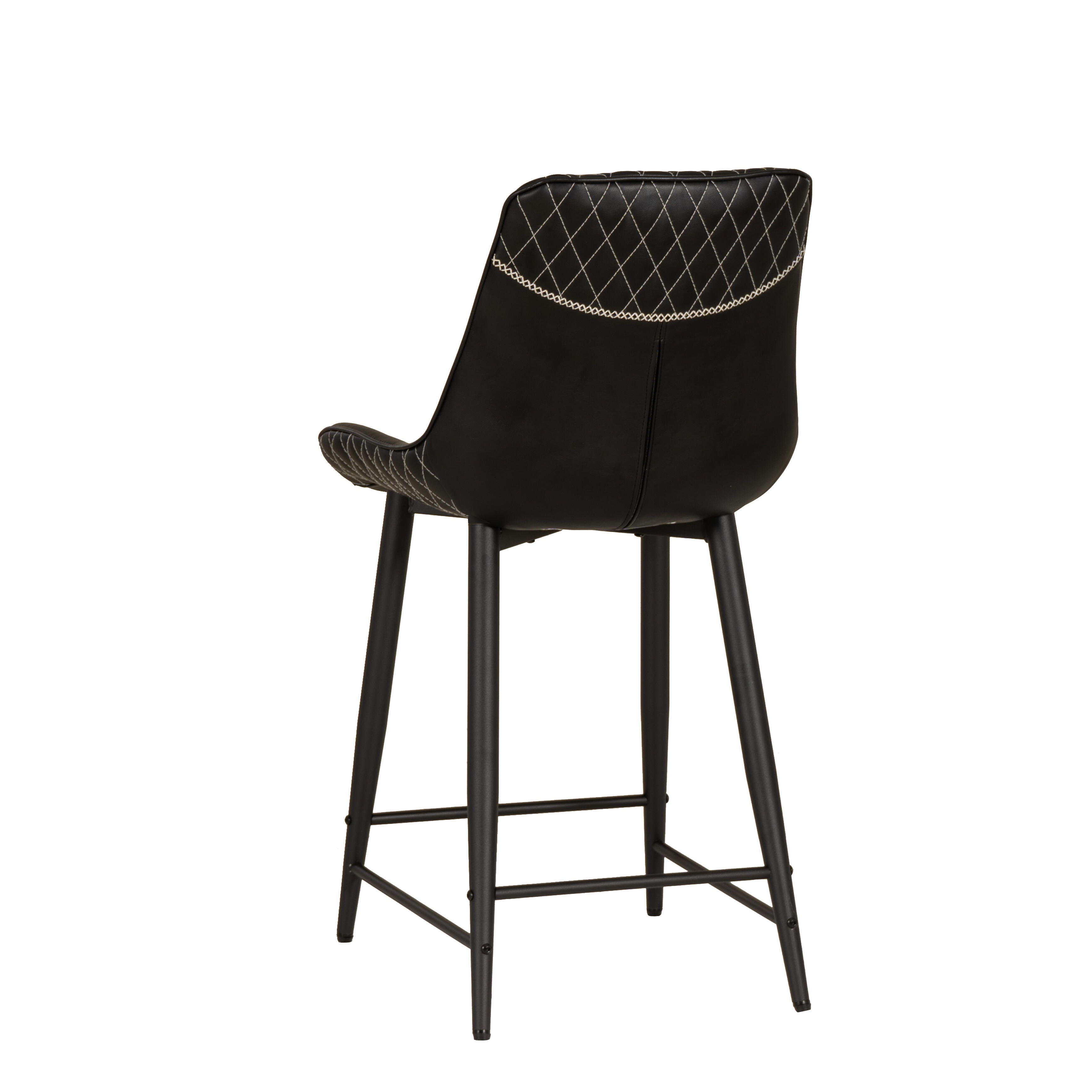 Linon Griffin Counter Height Bar Stool, Black, large