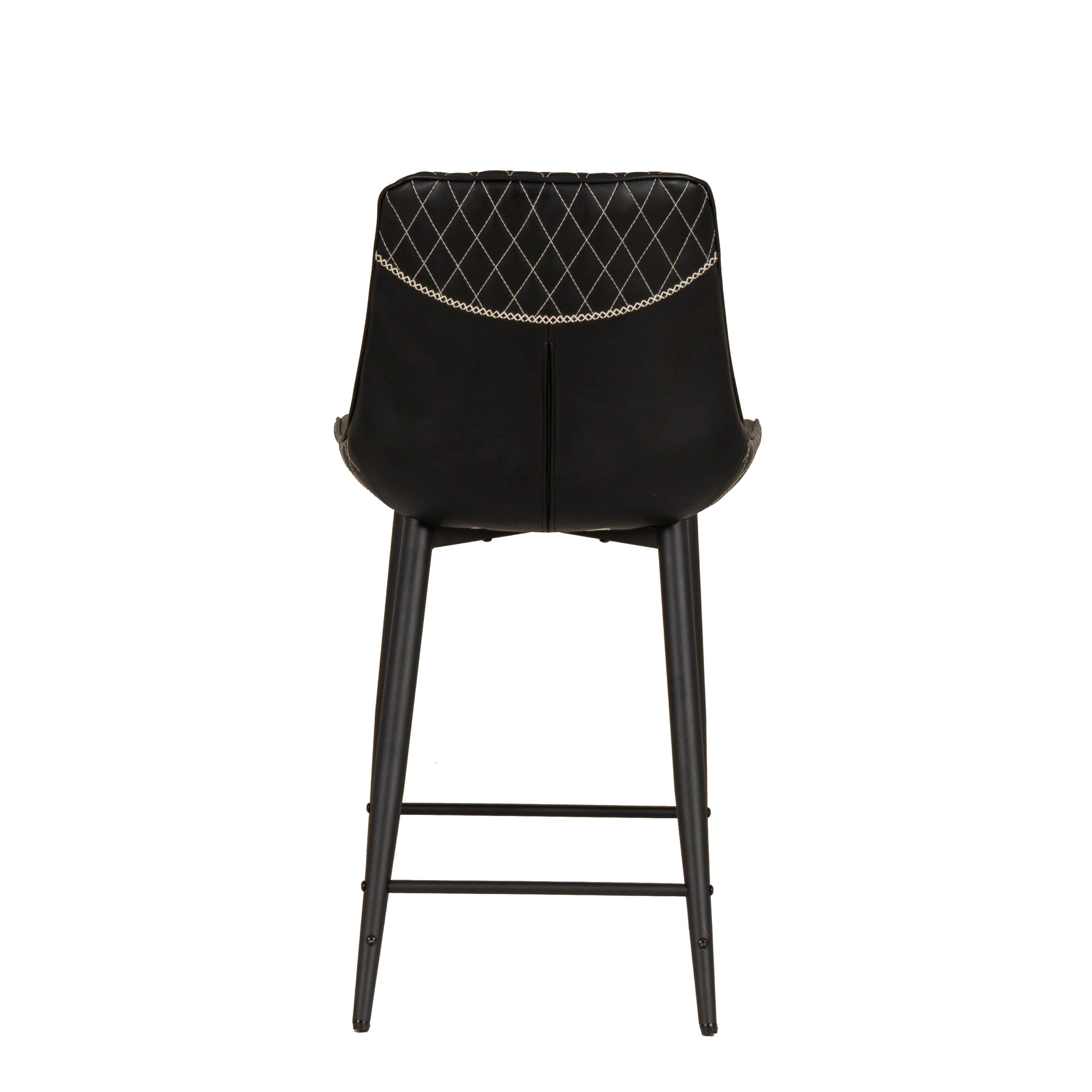 Linon Griffin Counter Height Bar Stool, Black, large