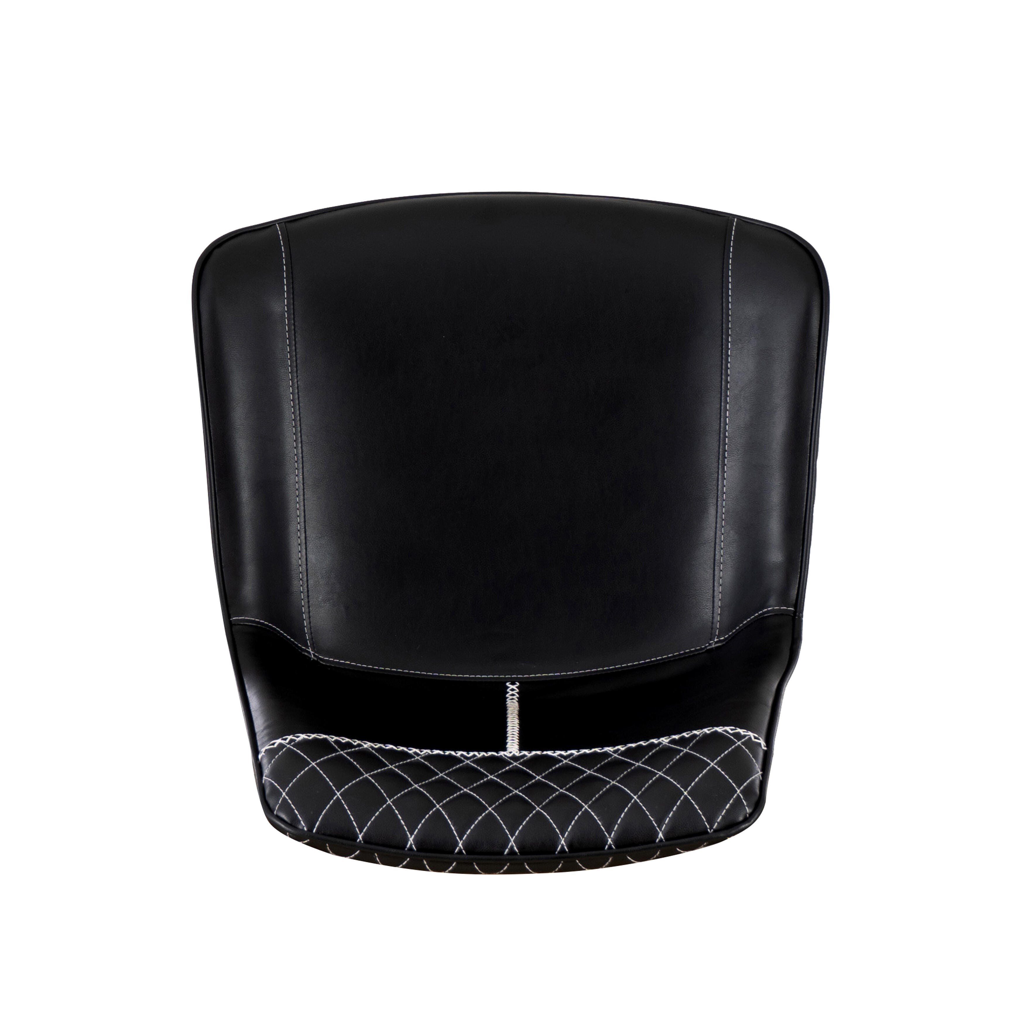 Linon Griffin Counter Height Bar Stool, Black, large