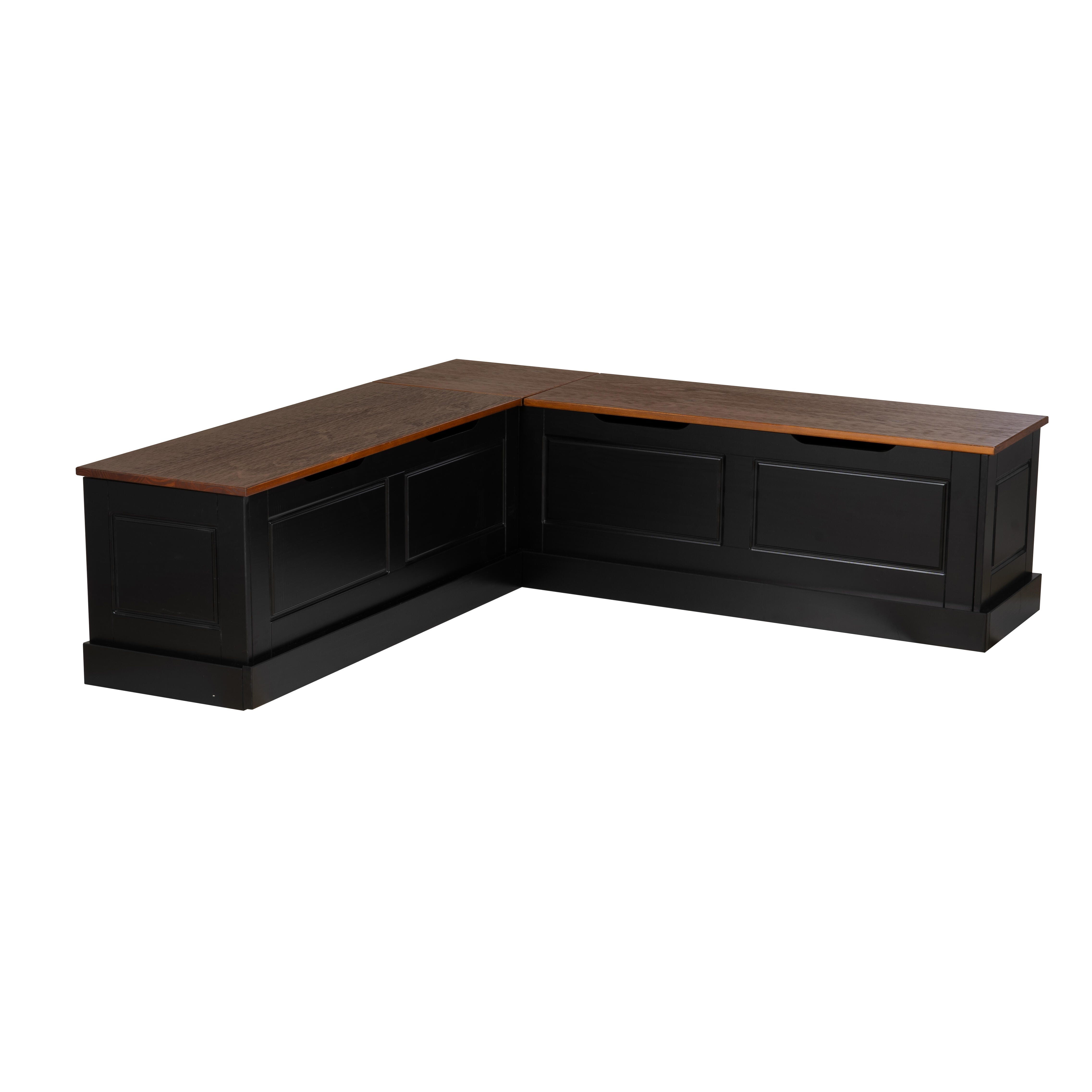 Linon Landin Backless Storage Nook, , large