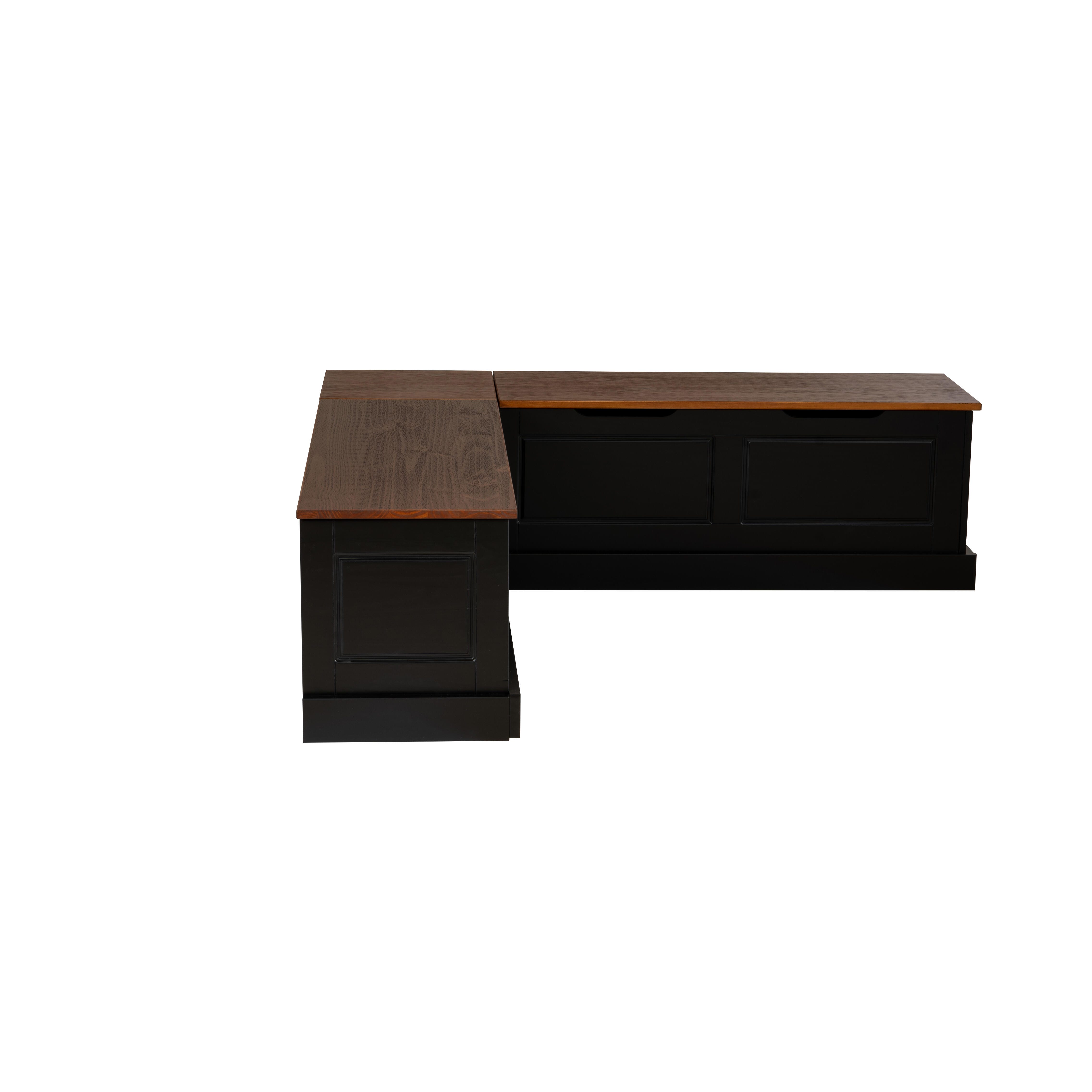 Linon Landin Backless Storage Nook, , large