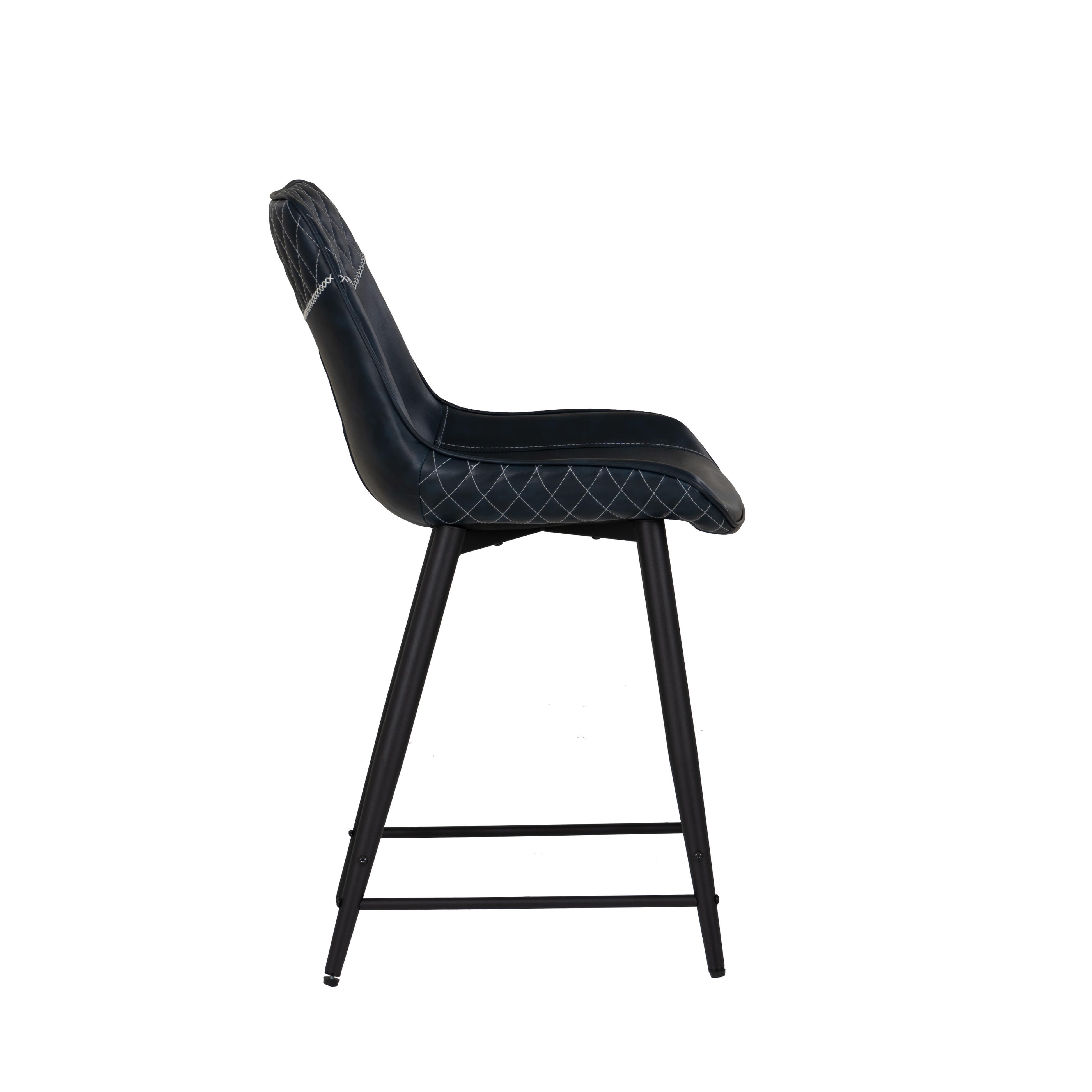 Linon Griffin Counter Height Bar Stool, Blue, large