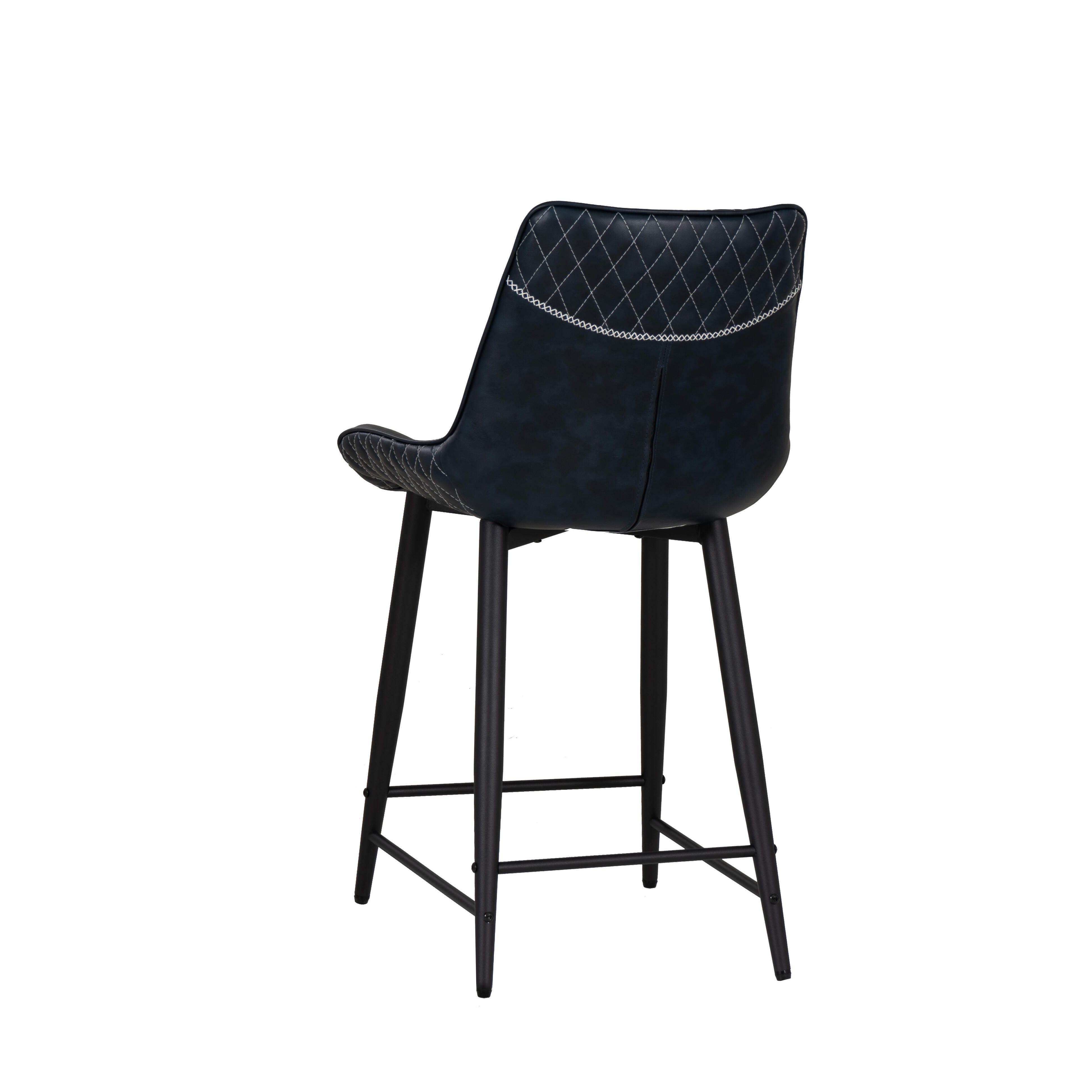 Linon Griffin Counter Height Bar Stool, Blue, large
