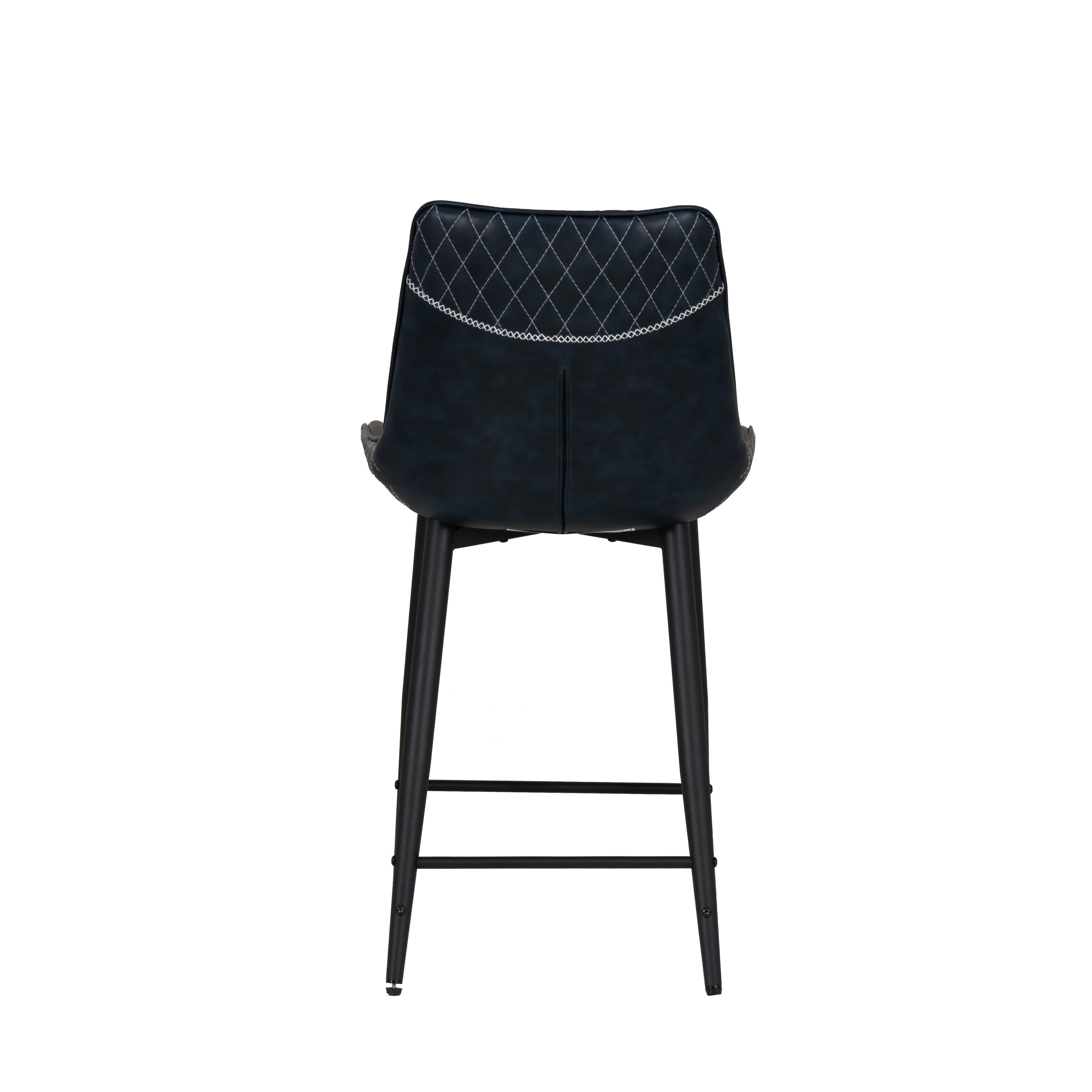 Linon Griffin Counter Height Bar Stool, Blue, large