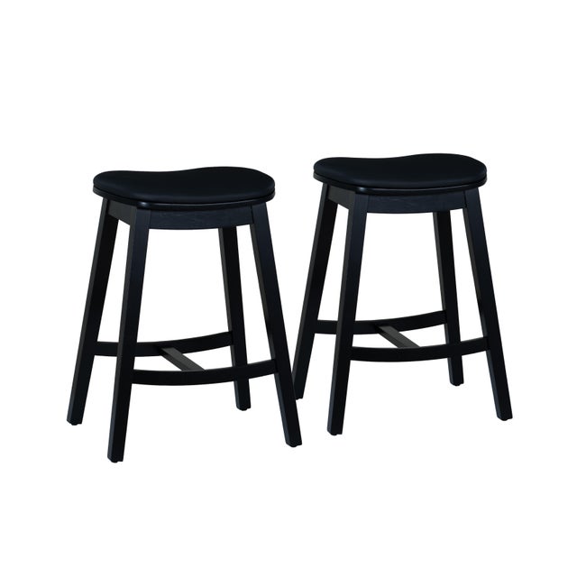 Linon Carmen Counter Height Bar Stools (Set of 2)