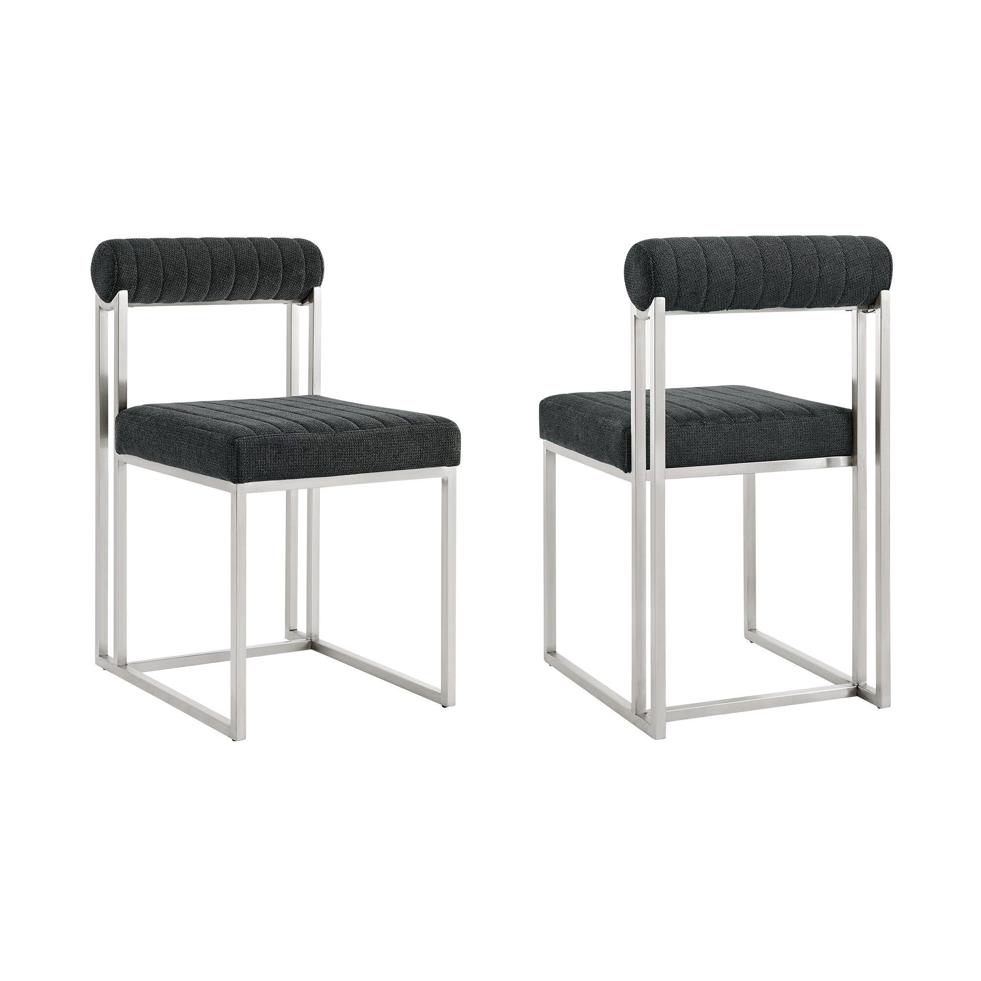 Anastasia Dining Chair (Set of 2), Charcoal, large
