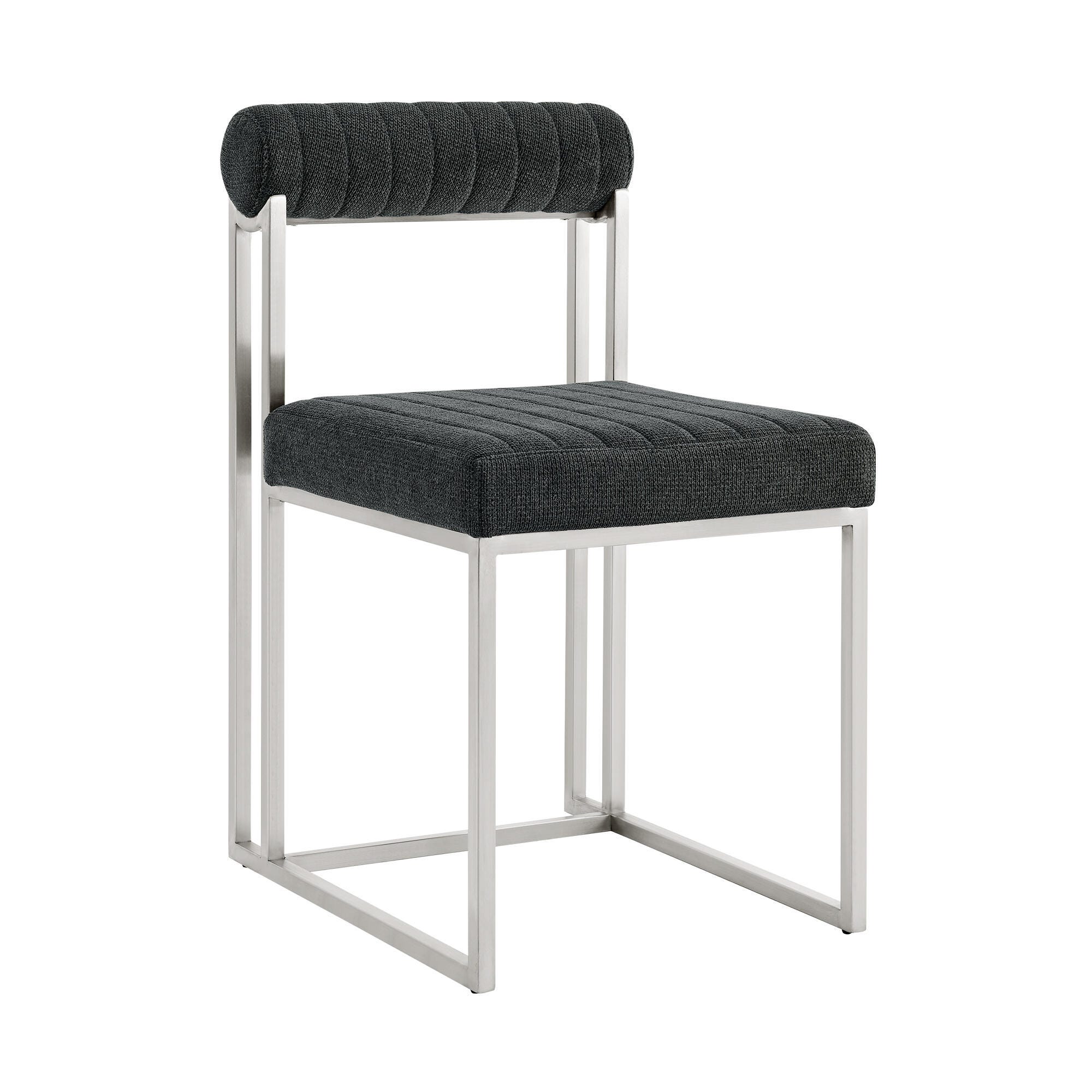 Anastasia Dining Chair (Set of 2), Charcoal, large