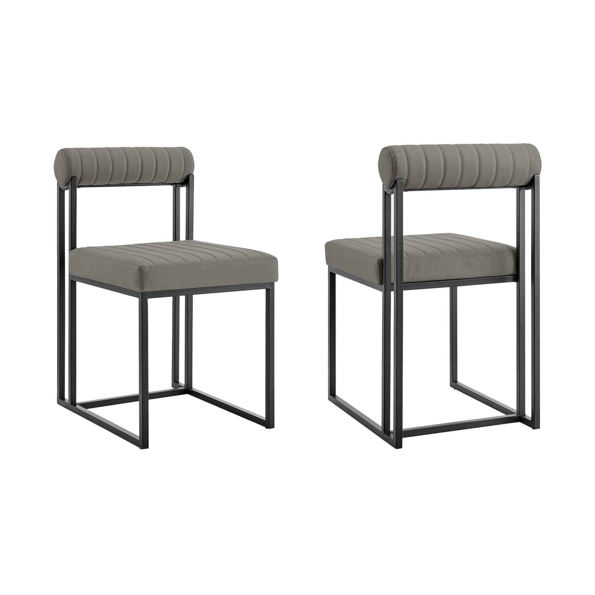 Anastasia Dining Chair (Set of 2), Dark Gray, large