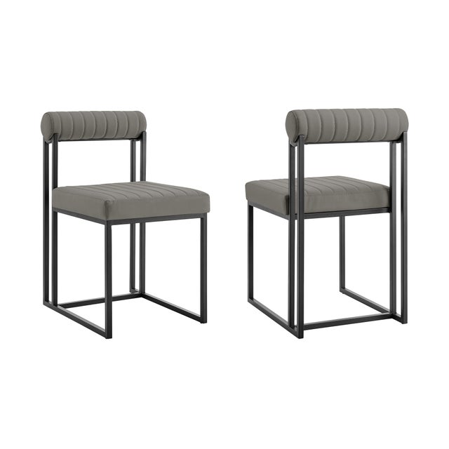 Anastasia Dining Chair (Set of 2), Dark Gray