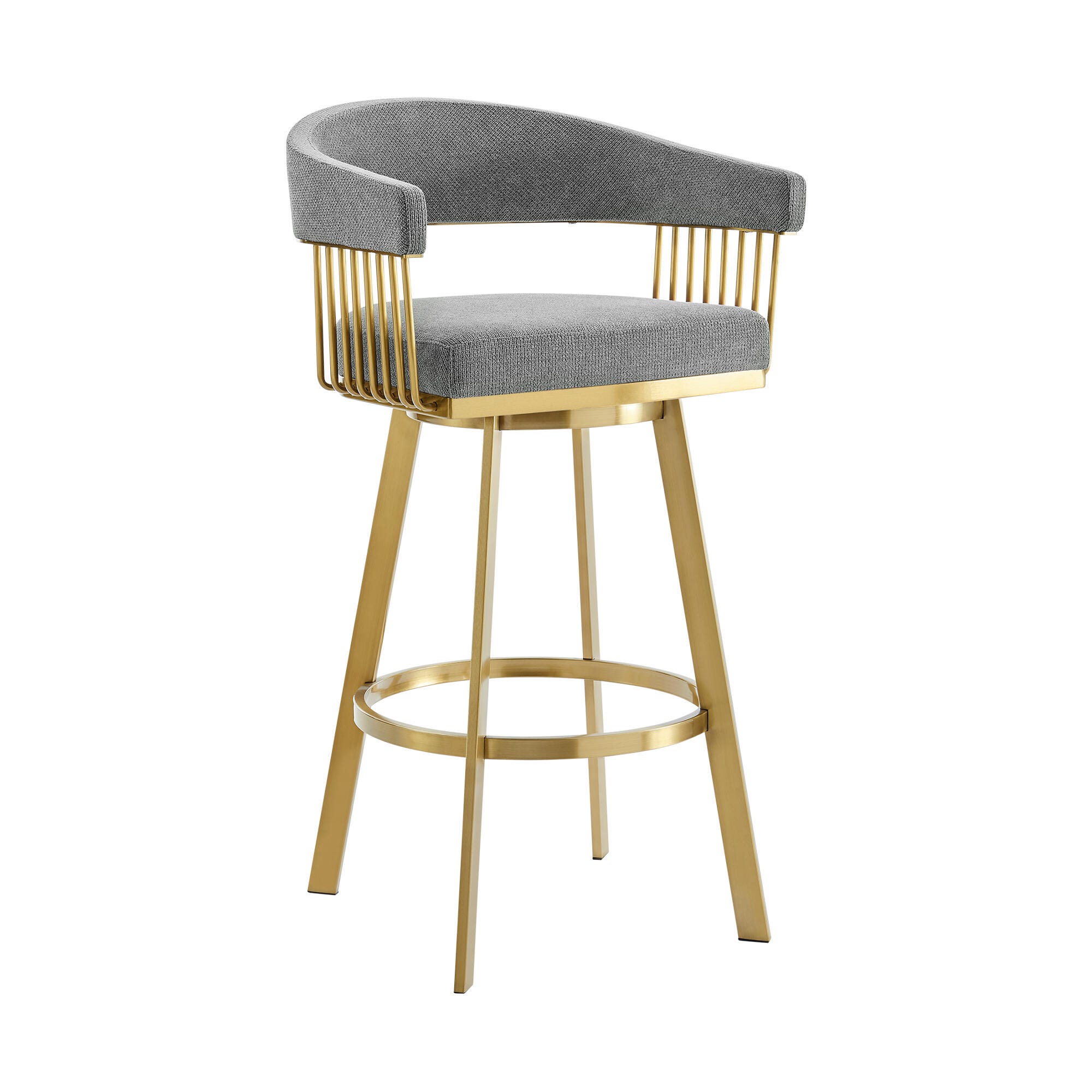 Chelsea Swivel Counter Height Bar Stool, Anchor Gray, large