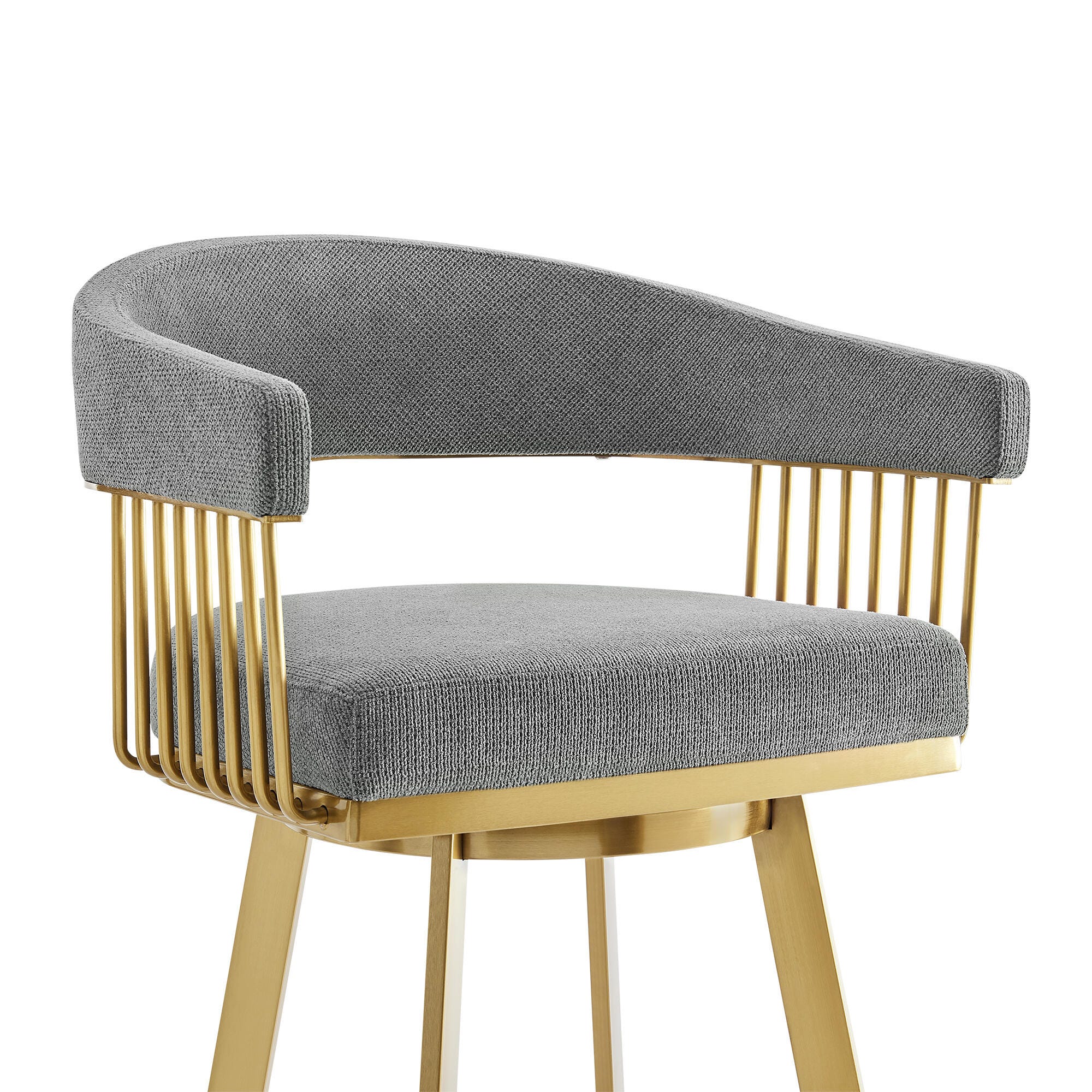 Chelsea Swivel Counter Height Bar Stool, Anchor Gray, large