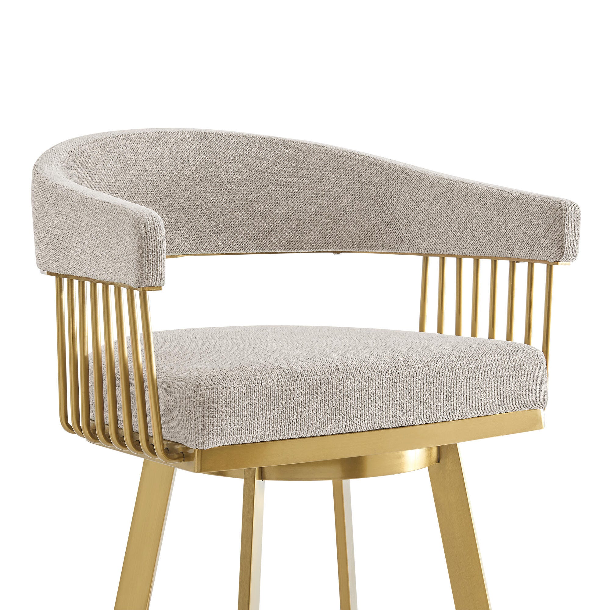 Chelsea Swivel Counter Height Bar Stool, Taupe, large