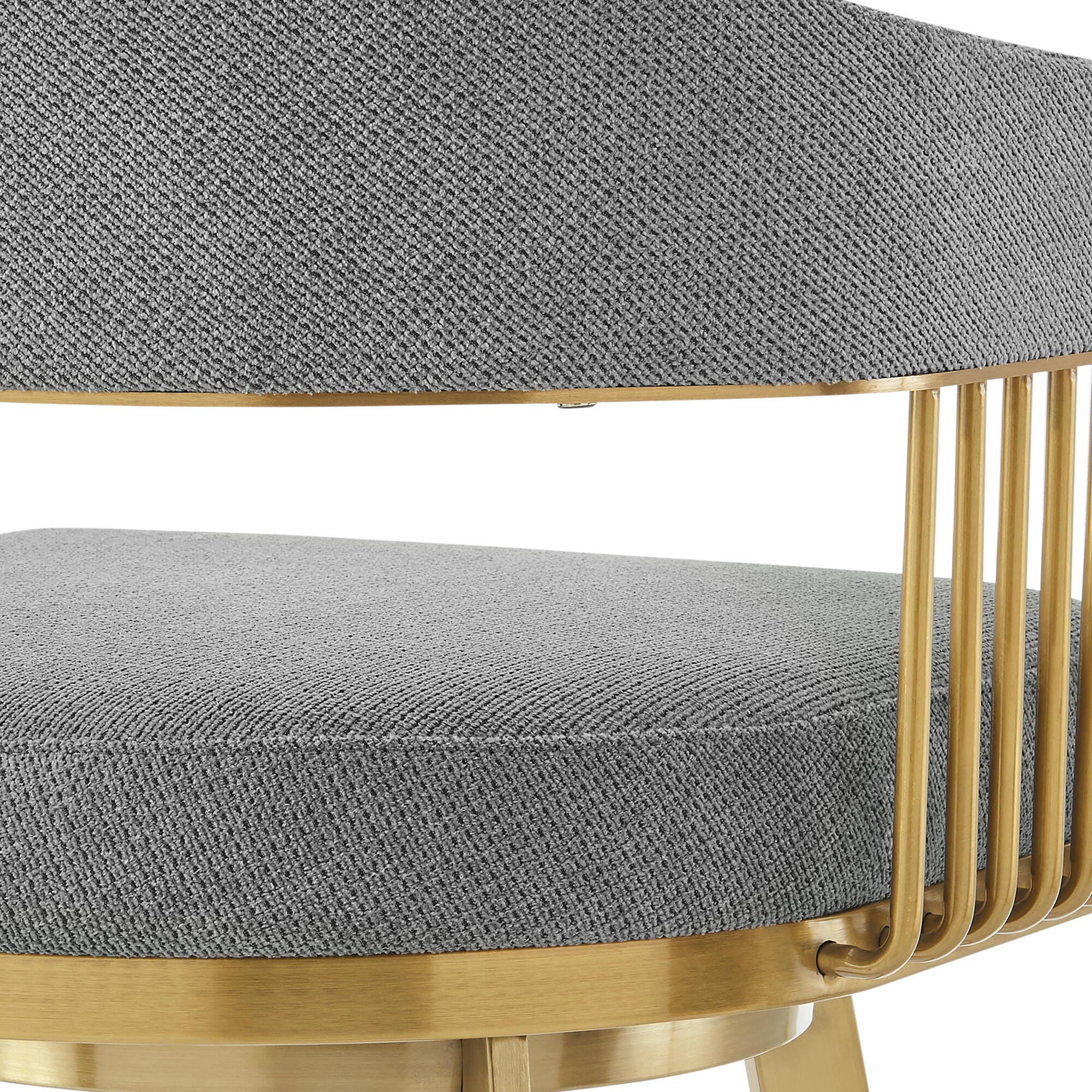 Chelsea Swivel Bar Height Bar Stool, Anchor Gray, large