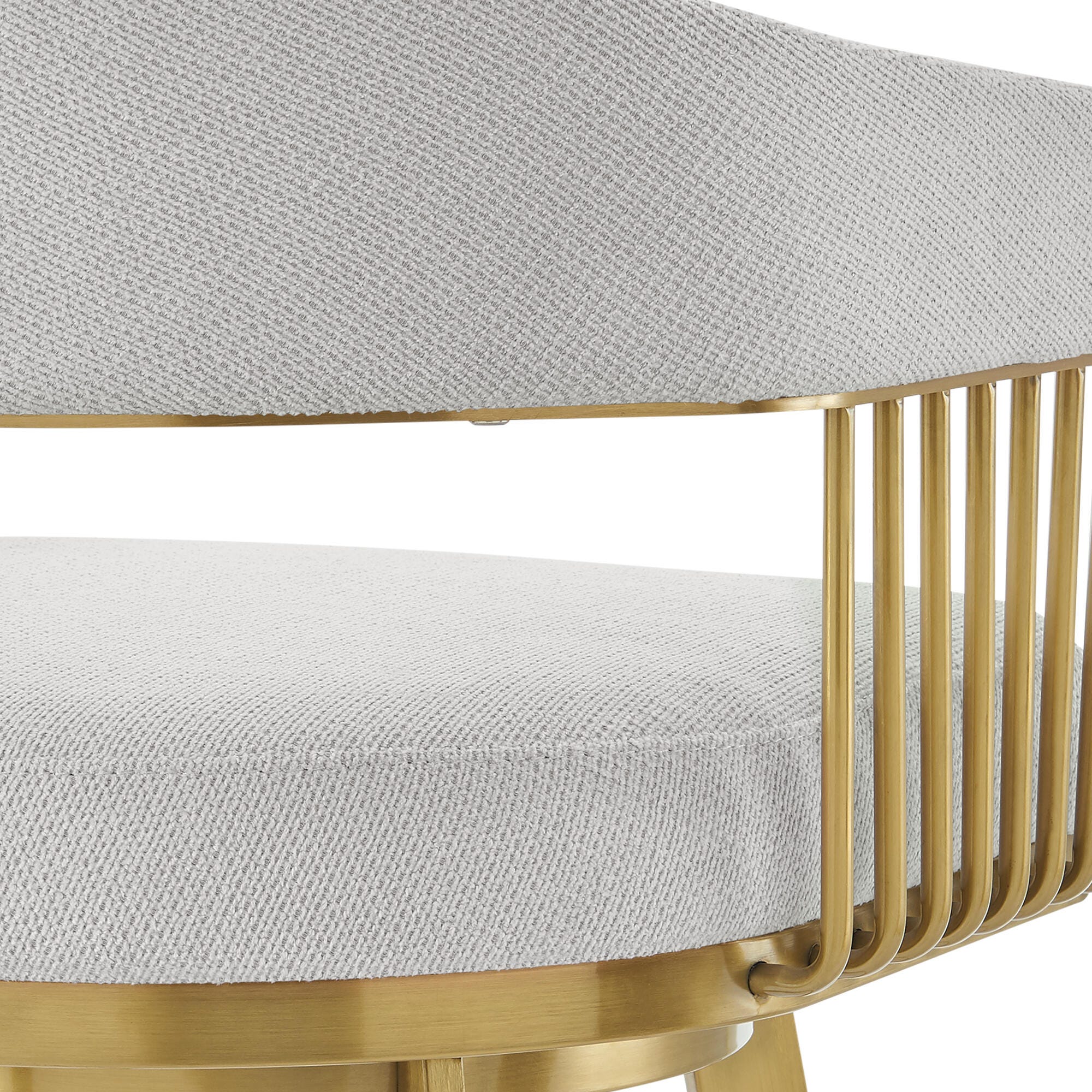 Chelsea Swivel Bar Height Bar Stool, Silver, large