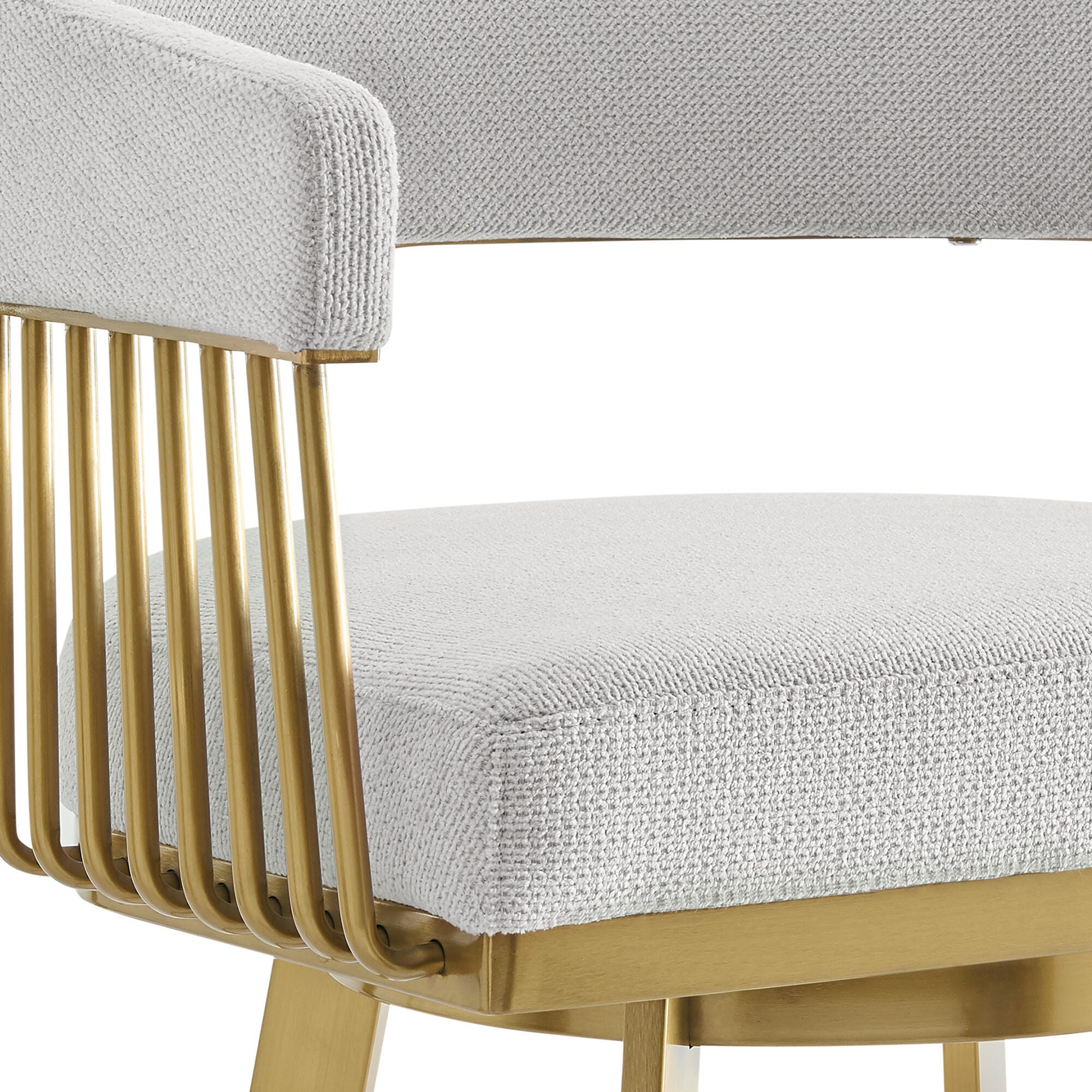 Chelsea Swivel Bar Height Bar Stool, Silver, large