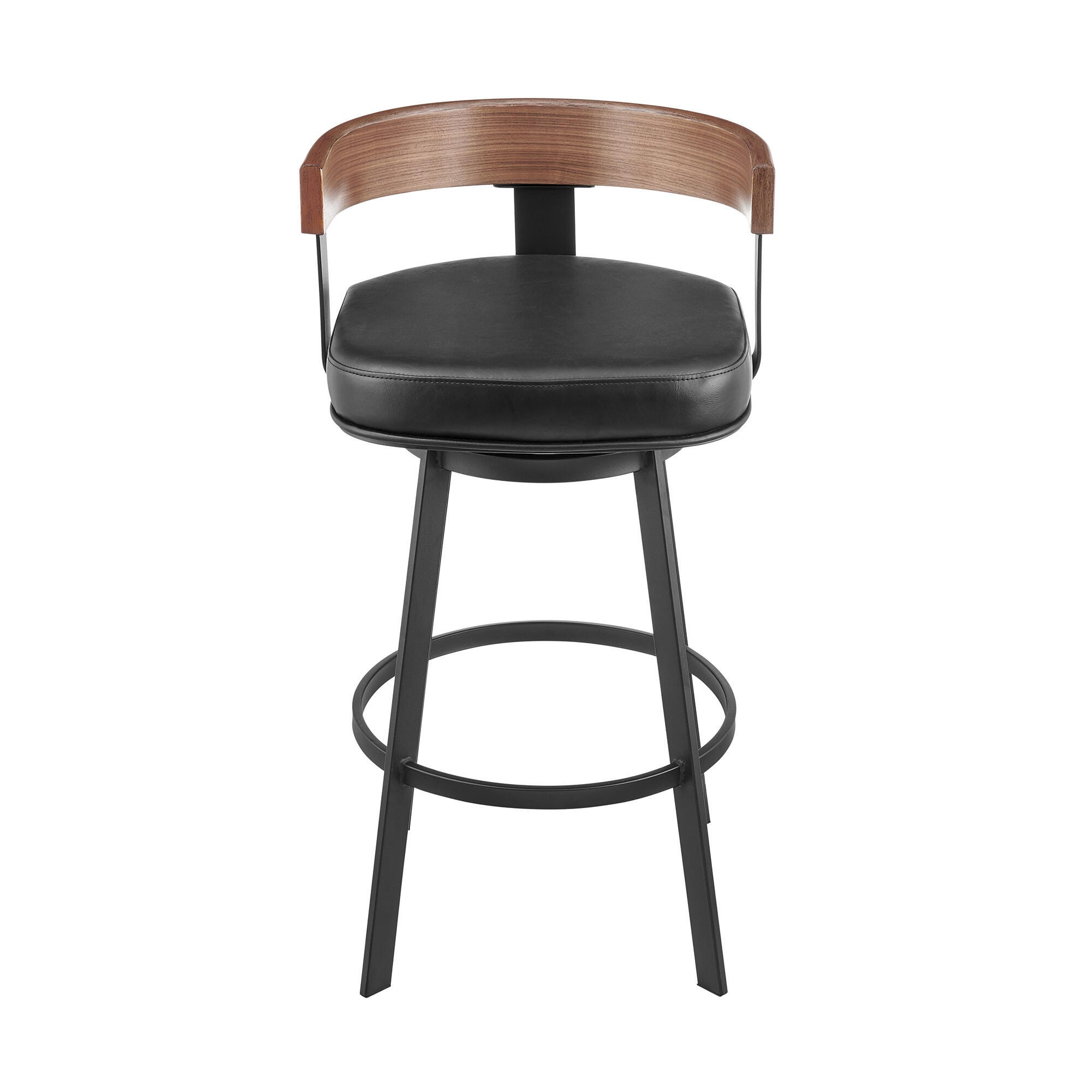 Idris Swivel Counter Height Bar Stool, Vintage Black, large