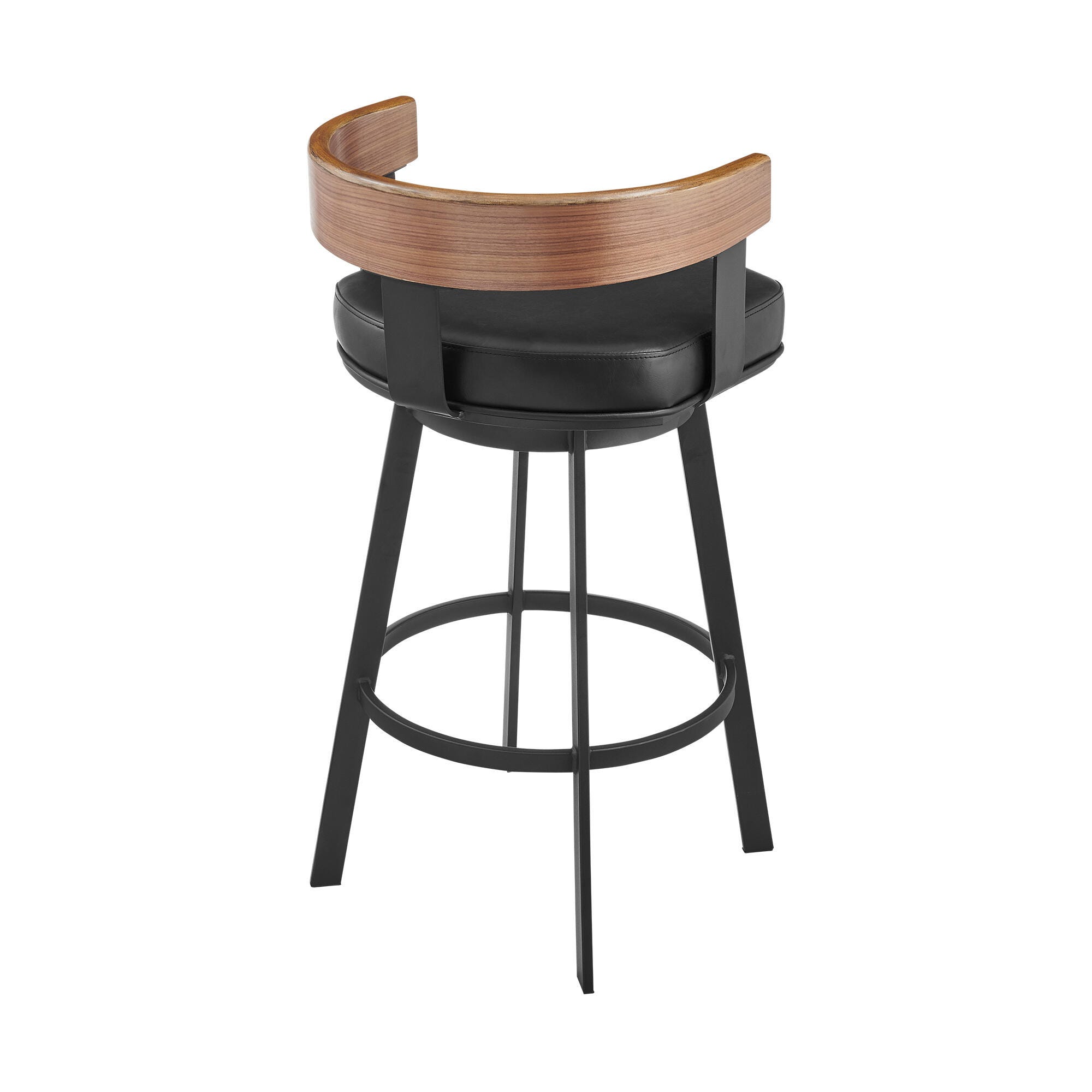 Idris Swivel Counter Height Bar Stool, Vintage Black, large